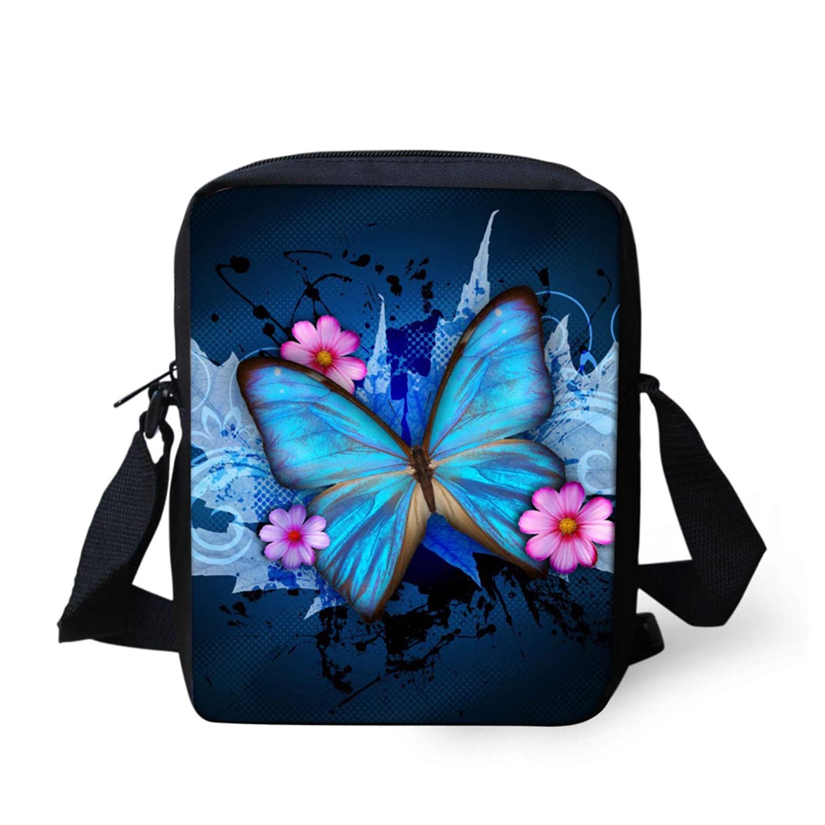 HUGS IDEAAnimal Horse Pattern Women Cross Body Shoulder Bag for School Travel