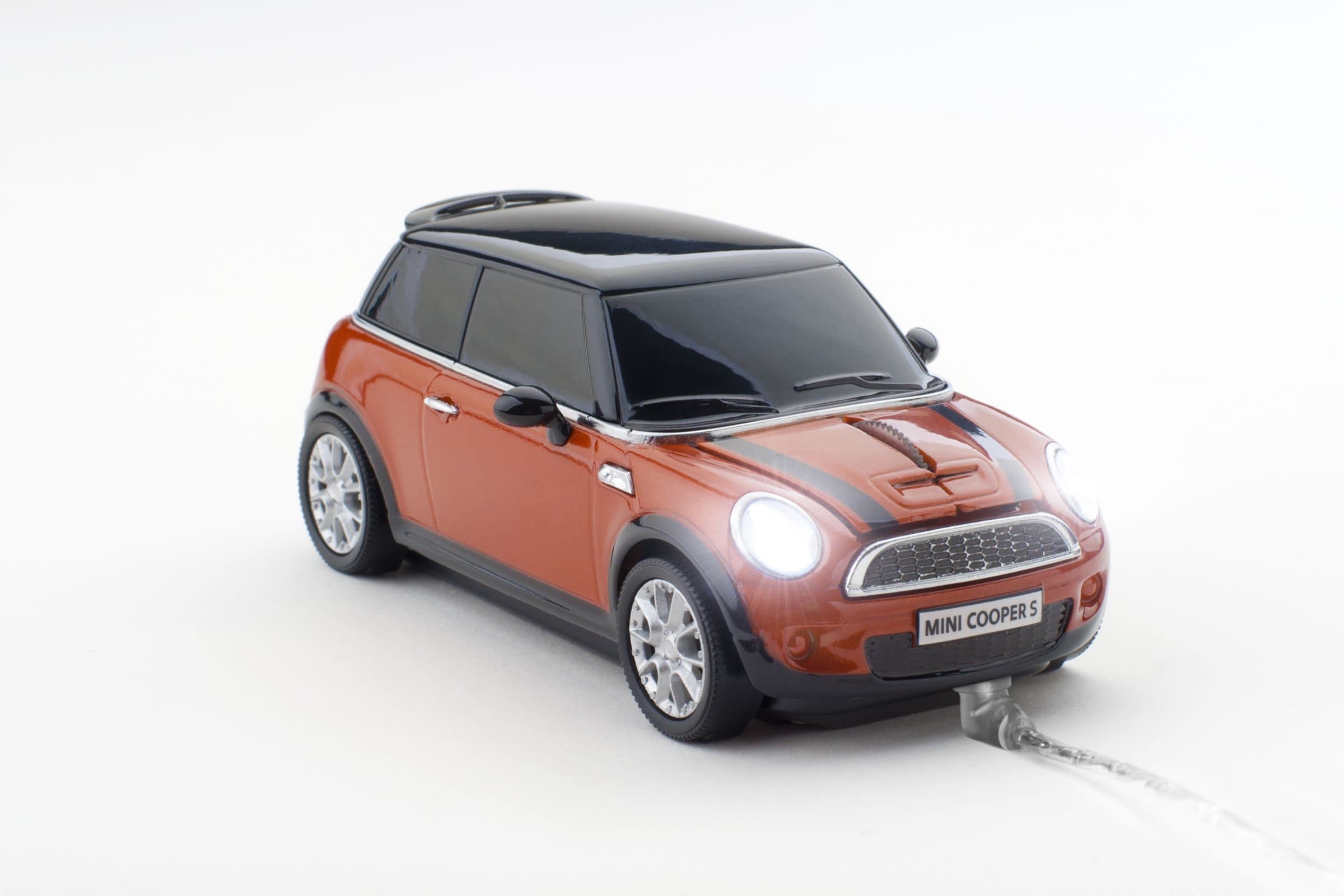 Clickcar Pawas Mini Cooper S Wired Mouse - Spice Orange
