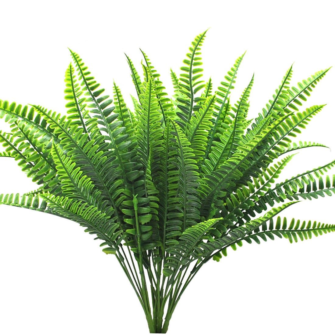 4Pcs Artificial Shrubs Boston Fern Bush Plant Greenery Bushes Fake Outdoor Plant for Wall Indoor Wedding Greenery Garland
