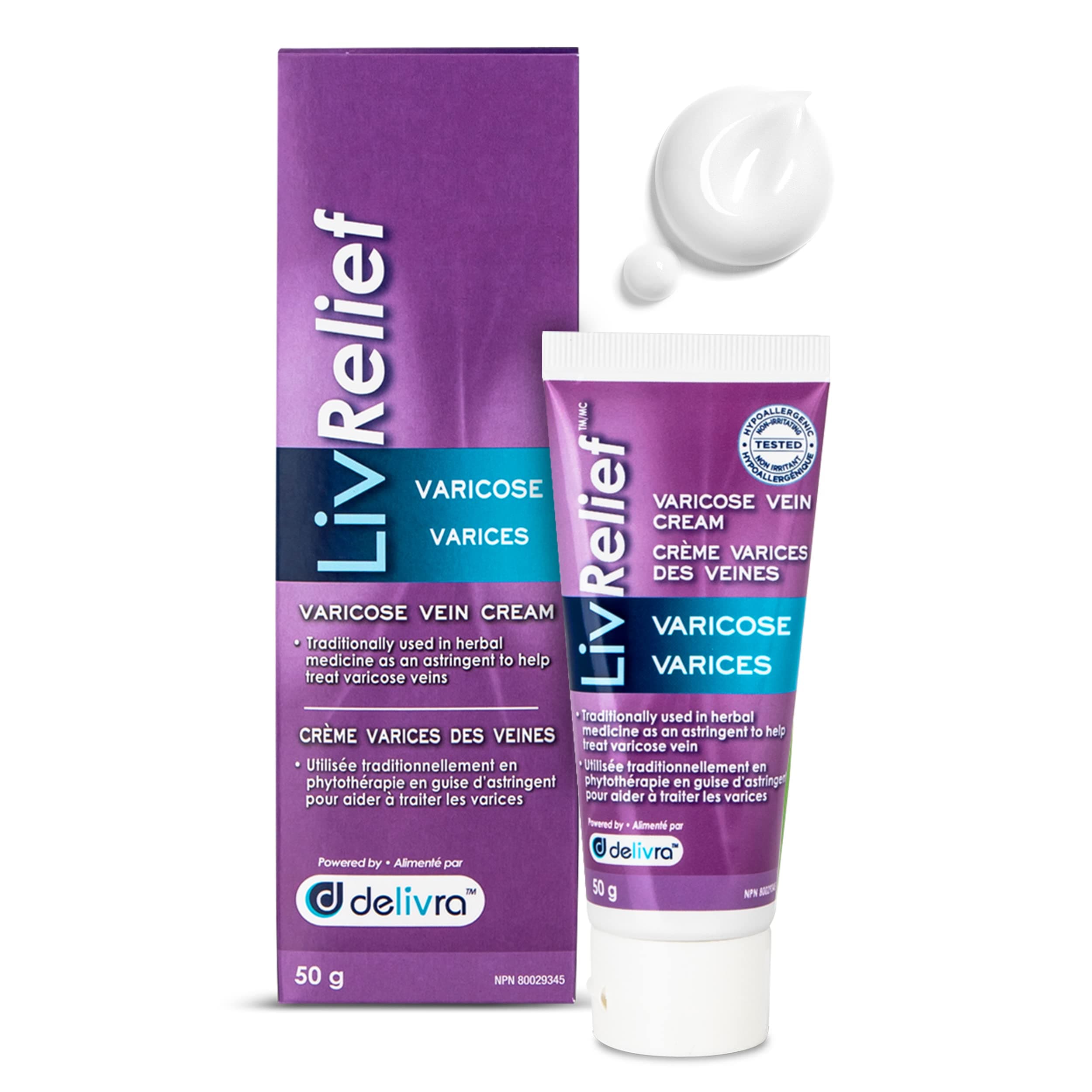 Varicose Vein Cream (50g) Liv Relief Brand: LivDerma