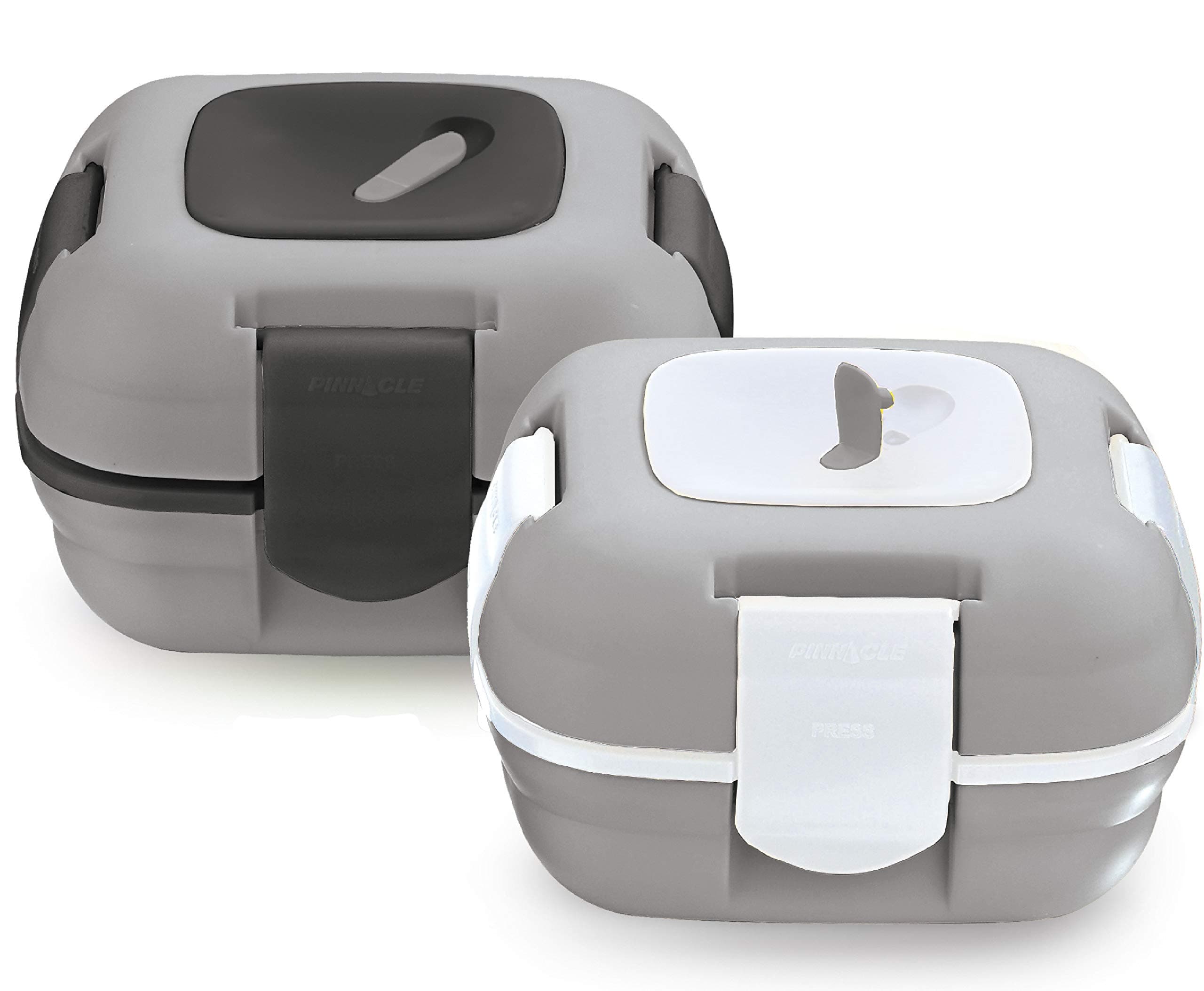 Insulated Leak Proof Lunch Box - Thermal Lunch Container With NEW Heat Release Valve 16 oz ~Set of 2~ Blue-Green