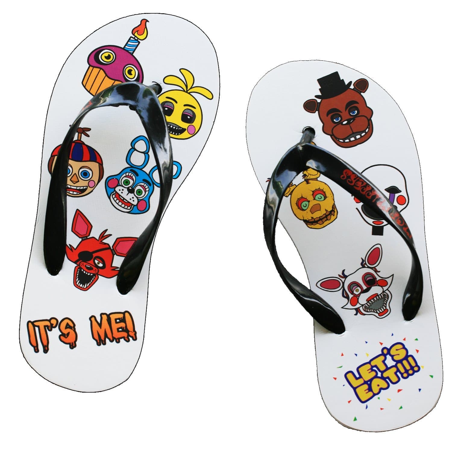 Five Nights at Freddy's Characters Print Flip Flop Strap Sandals (XXS - 21cm)