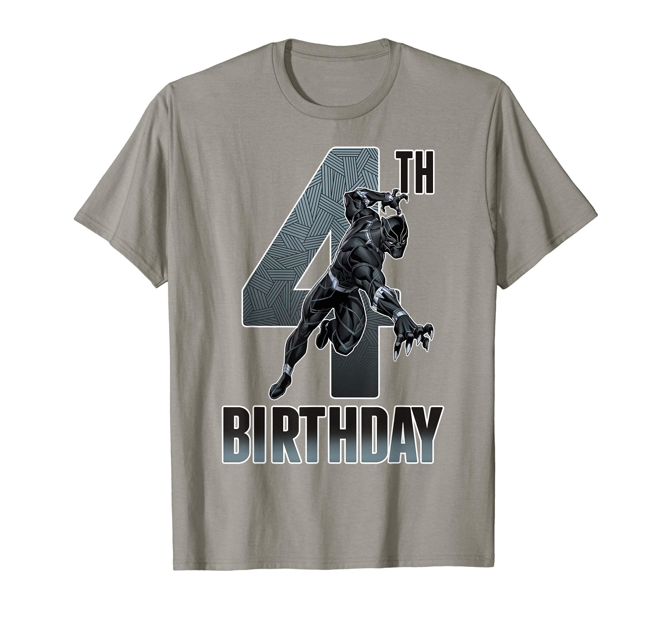 Marvel Comics Classic Avengers Black Panther 4th Birthday T-ShirtOEKO-TEX STANDARD 100