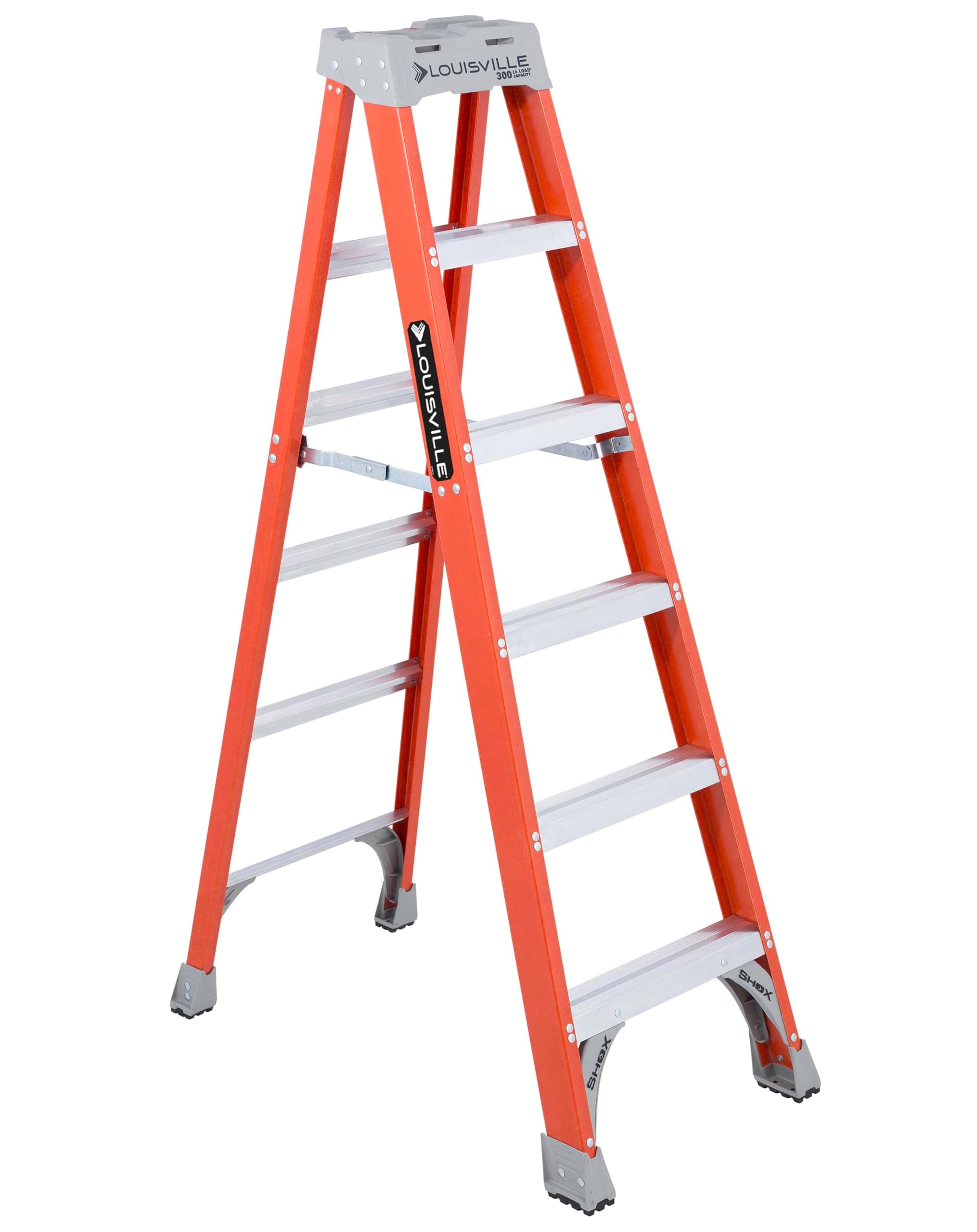 FS1506 300-Pound Duty Rating Fiberglass Ladder, 6-Feet