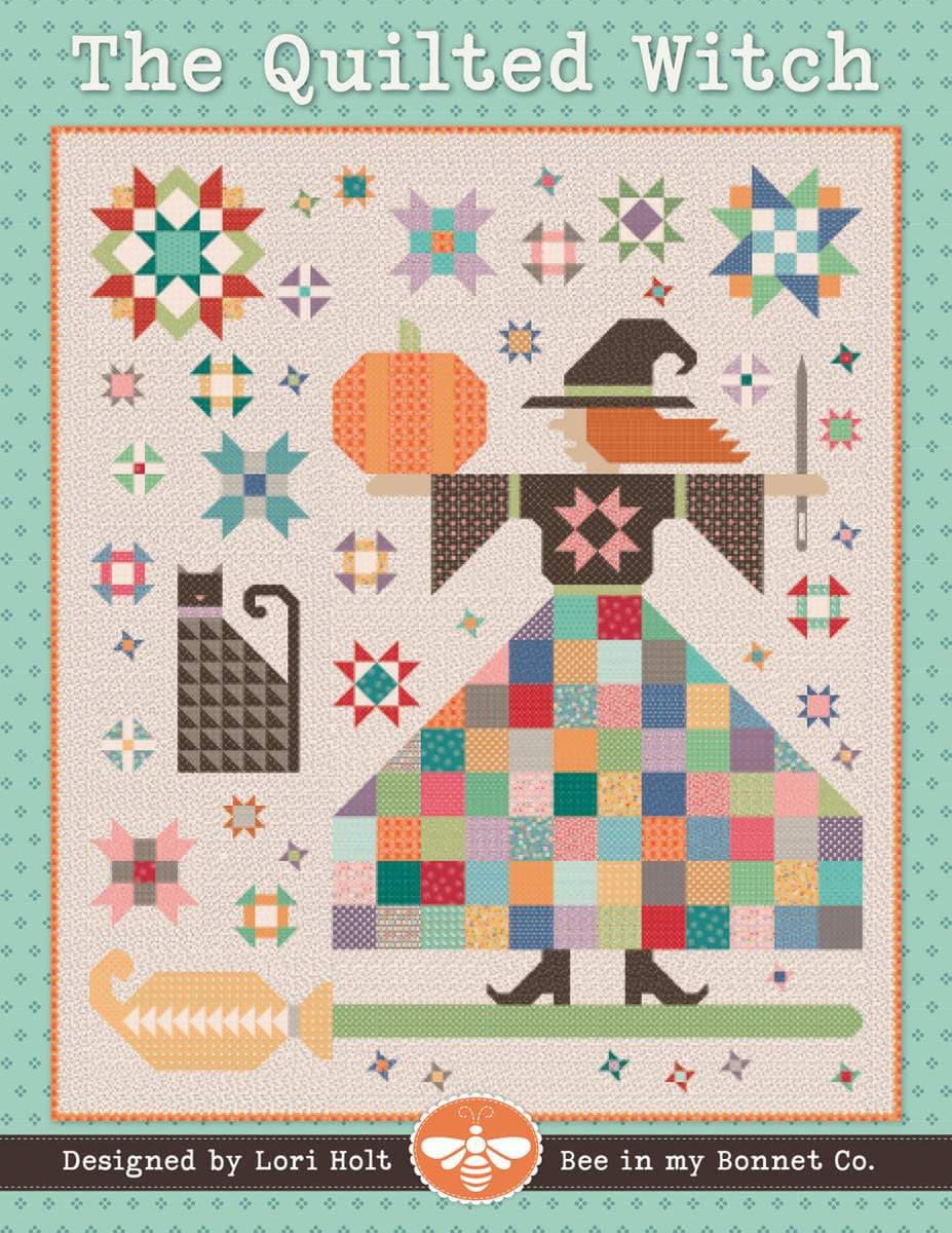 Riley Blake It's Sew Emma The Quilted Witch Quilt Pattern by Lori Holt of Bee in My Bonnet, Perfect for Quilting, DIY Crafting, and Home Decor