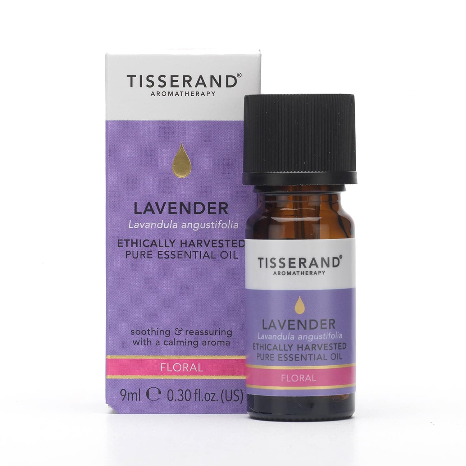 Tisserand - Lavender - Ethically Harvested, 100% Natural Pure Essential Oil - Massage Oil for Aromatherapy, Skin, and Diffuser - Aromatherapy Essentials, Meditation Accessories