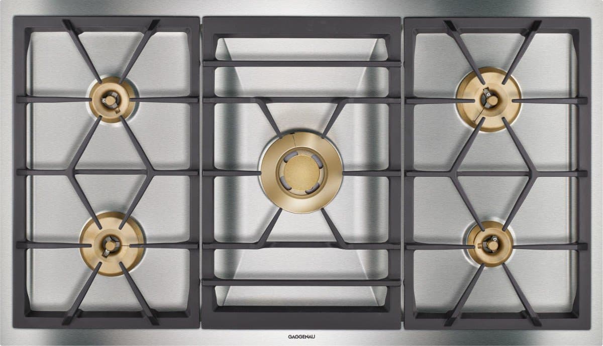 Gaggenau Gas hob VG 491 111F steel finish 90 cm