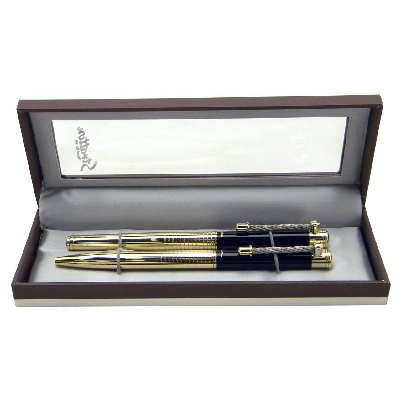 Stratton Goldtone Roller Ball & Biro Pen Gift Set - The Ideal Gift For Him Or Her ST1008