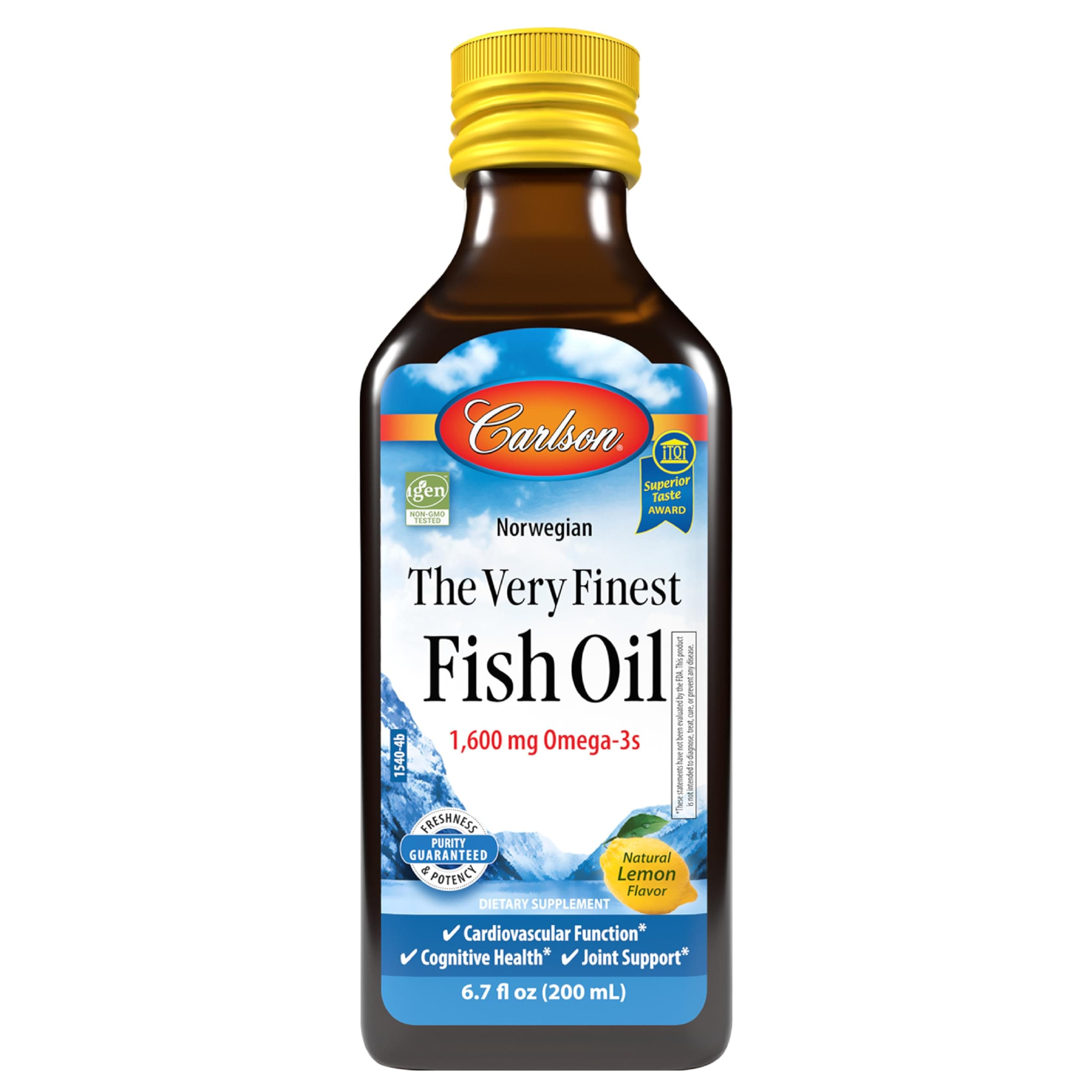 The Very Finest Fish Oil Liquid Omega-3 Lemon, 200ml