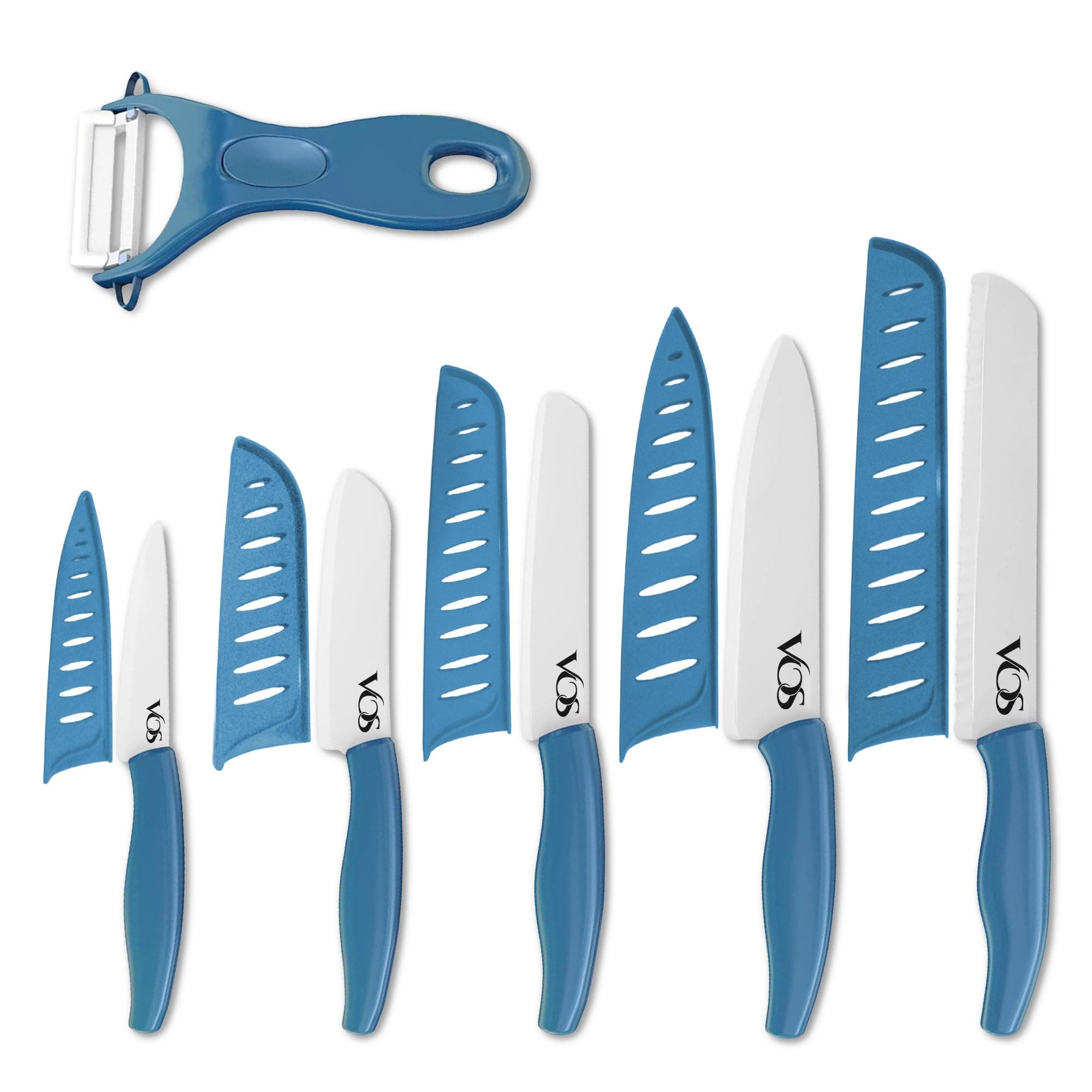 Ceramic Knife Set - Blue