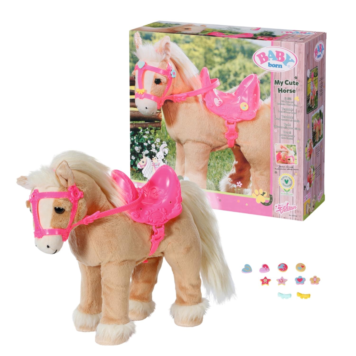 Baby Born 831168 Animals Cute Horse, One Size, Beige