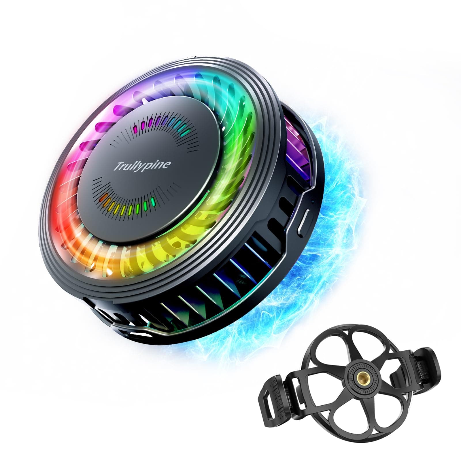 Magnetic Cell Phone Cooler,Gaming Phone Cooling Fan,Lightweight Enfriador para Celular,Cellphone Radiator,Portable Mobile Phone Semiconductor Heatsink,for iPad,Mobile Gaming,Outdoor Vlog