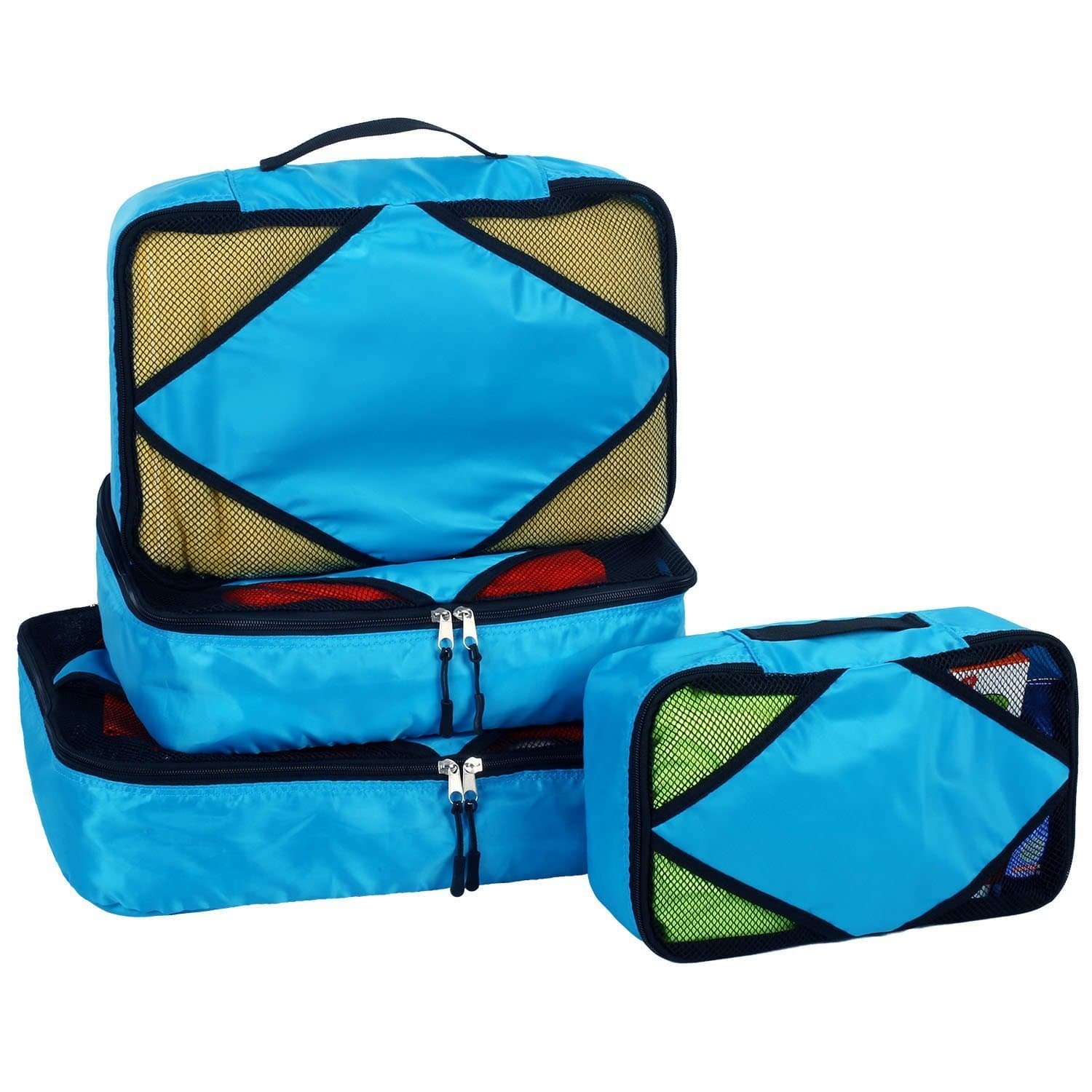 Viagdo 4 Set Packing Cubes - Travel Luggage Packing Organizers