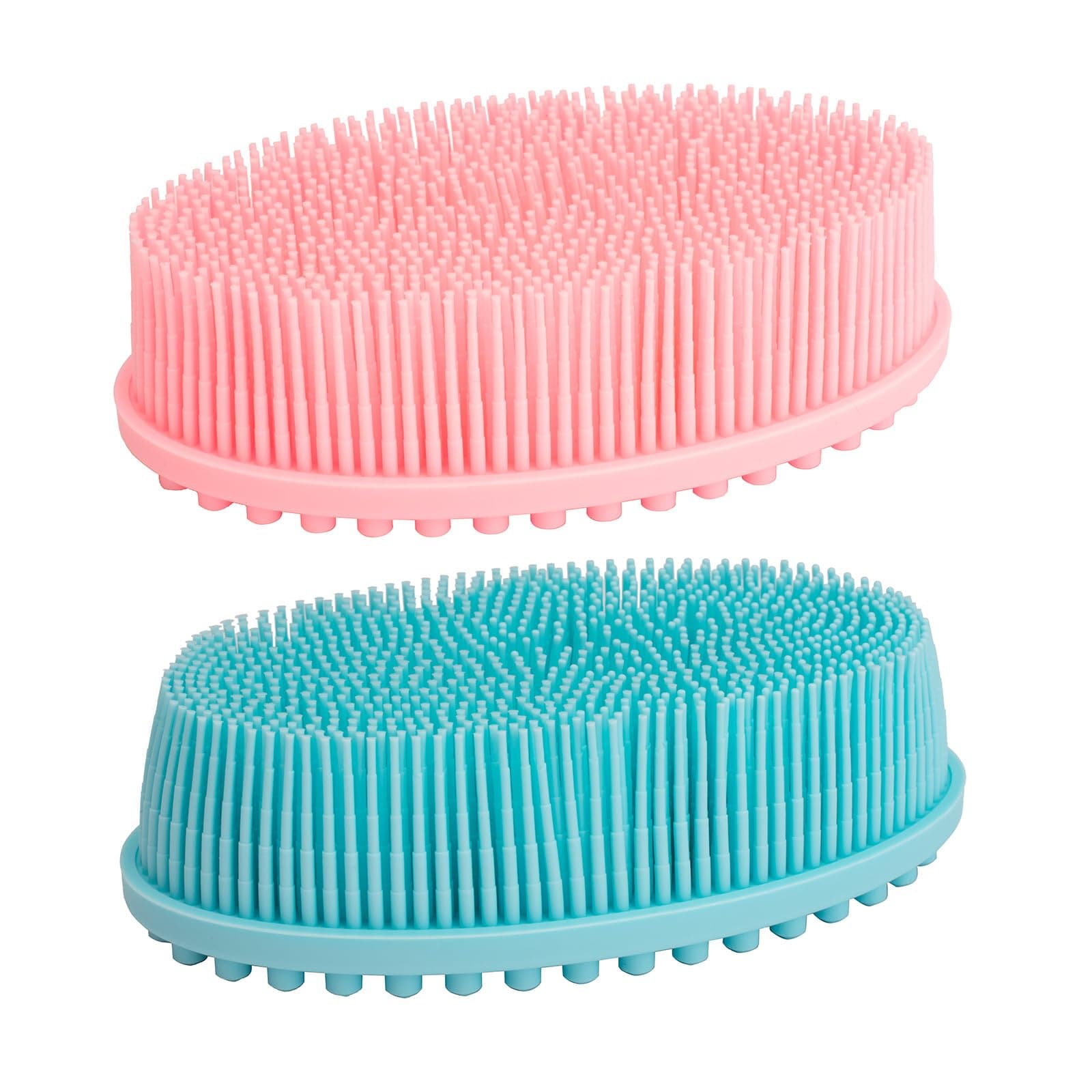 – DNC Silicone Body Scrubber Exfoliating Shower Bath Body Brush 2 Pack