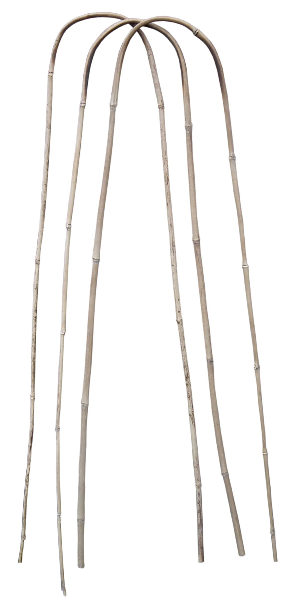 3x U-Shape Natural Bamboo Bracket 120cm Quality Garden Canes Plant Support