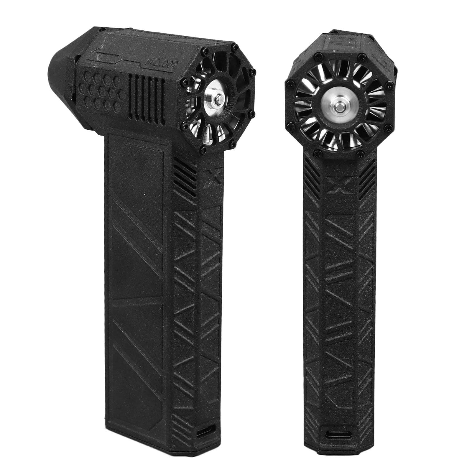 BROLEO Air Blower Super Jet Fan, 150000 RPM, Mini Powerful Turbo Powered Cordless Blower, for Car, Cleaning, Camping, 17.7x49.6in, Black, Handheld blower