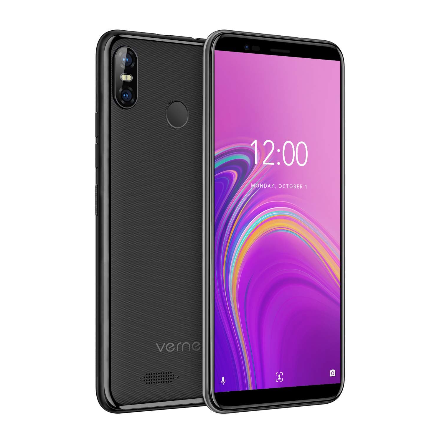vernee M3(2019) Sim Free Smartphone, 3GB+32GB, 3300 mAh Battery, Android 8.1, Unlocked Mobile Phones with Dual 4G LTE, 13MP+5MP Main/5MP Front Cameras, 5.5 Inch 18:9 HD, Face ID, LED Flash (black)