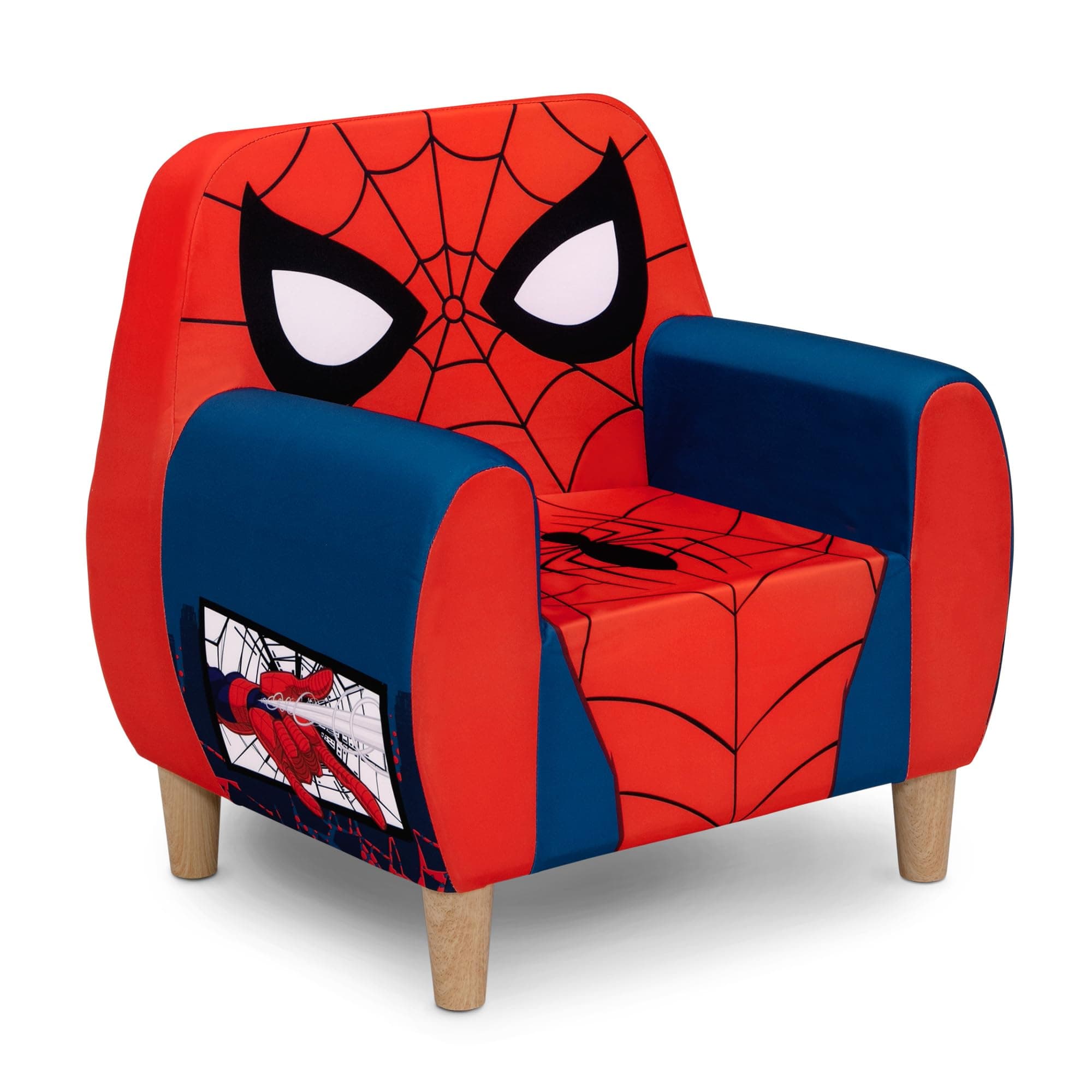 Marvel Spider-Man Foam Chair for Kids, Red