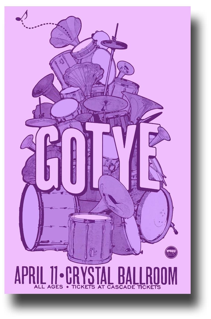 Gotye Poster - 11 x 17 Concert Promo on the "Like Drawing Blood" Album Tour -- CB