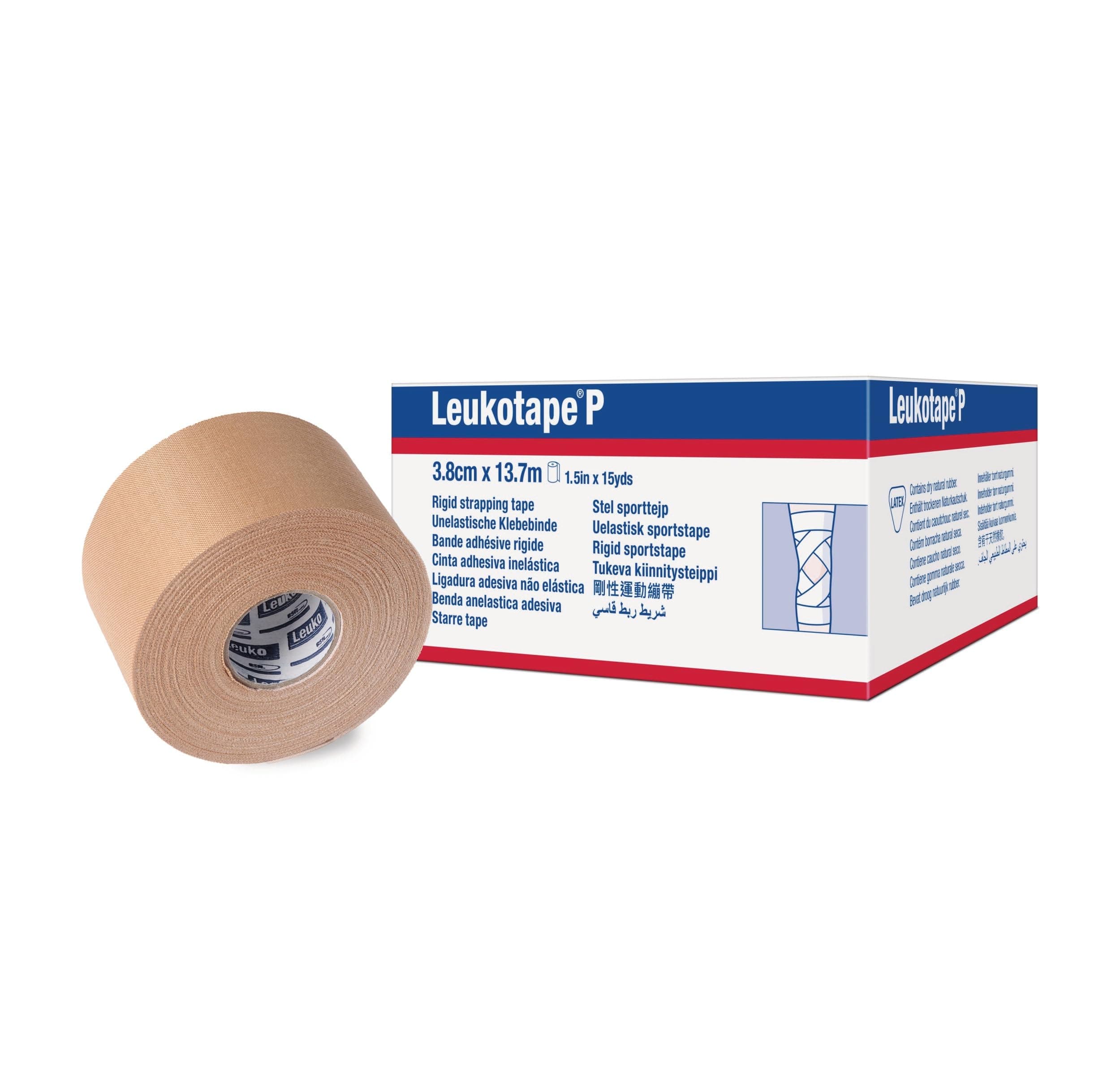 Leukotape P Heavy-Duty Rigid Strapping Sports Tape 1-1/2quot; x 15 yds. [Roll ]