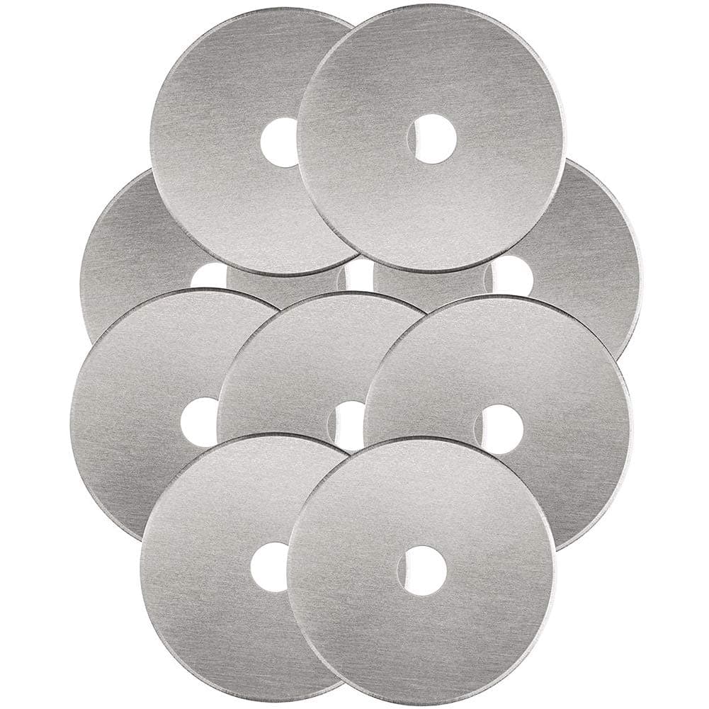 Rotary Cutter Blades 45mm 10 Pack , Fits Fiskars, Olfa, Martelli, Dremel, Truecut, DAFA Rotary Cutter Replacement for Quilting Scrapbooking Sewing Arts &Crafts, Sharp and Durable