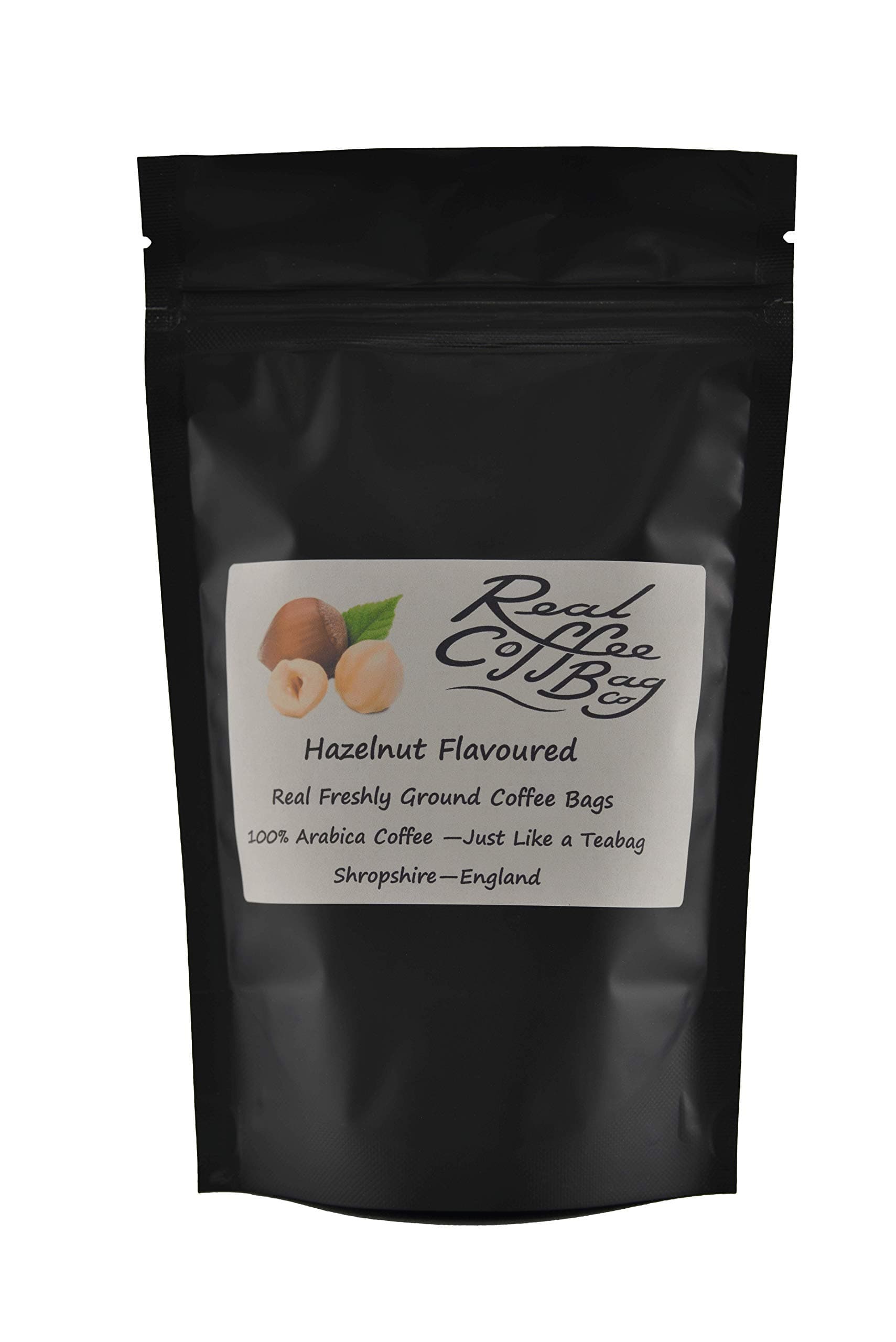 Hazelnut Flavoured Instant Ground Coffee Bags (50 Bags) - 450 g by Real Coffee Bags Co.