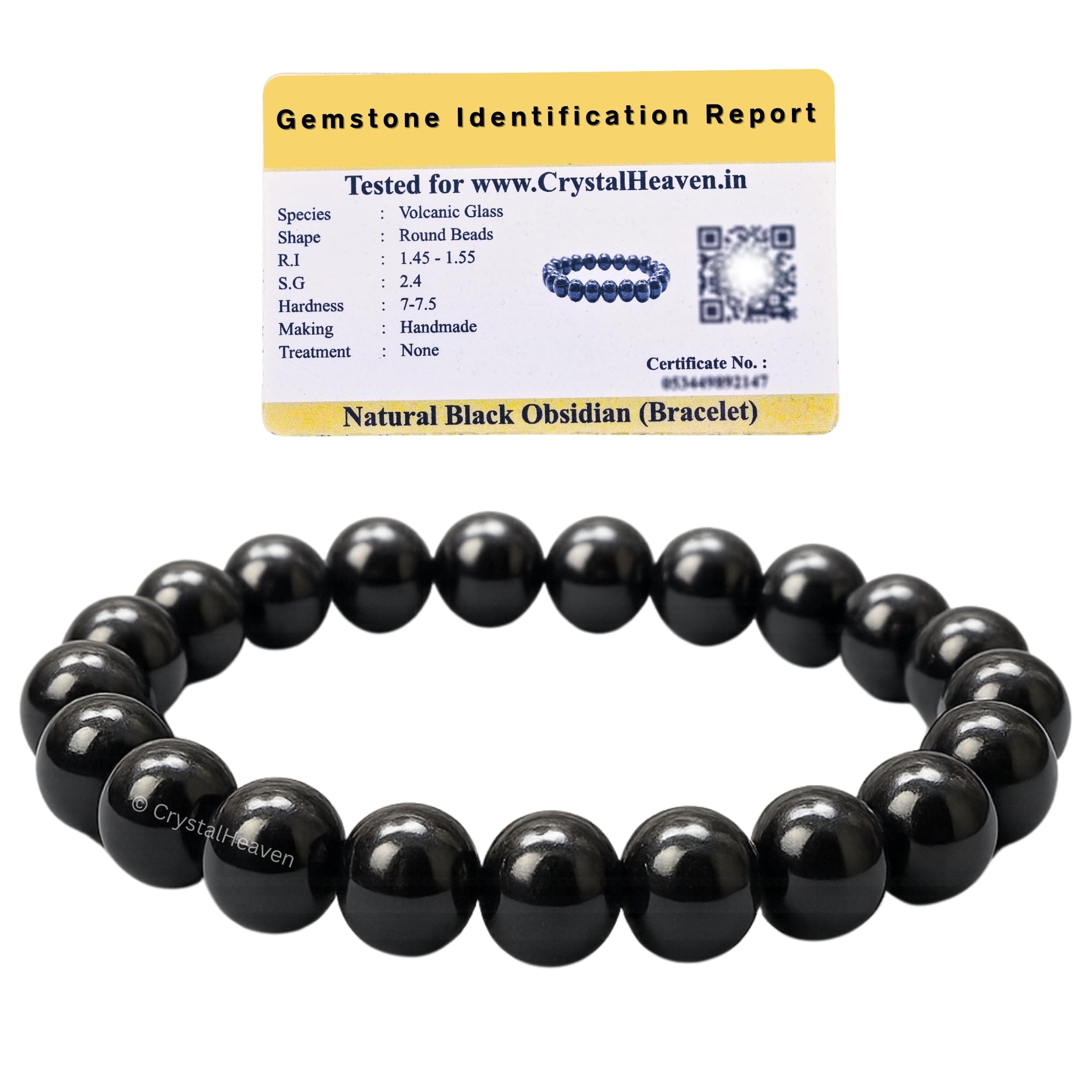Certified Crystal Bracelet for Women Men with Healing Crystal and Reiki Stone - Original Authentic Elastic Beaded Bracelet for Money, Success & Positive Energy
