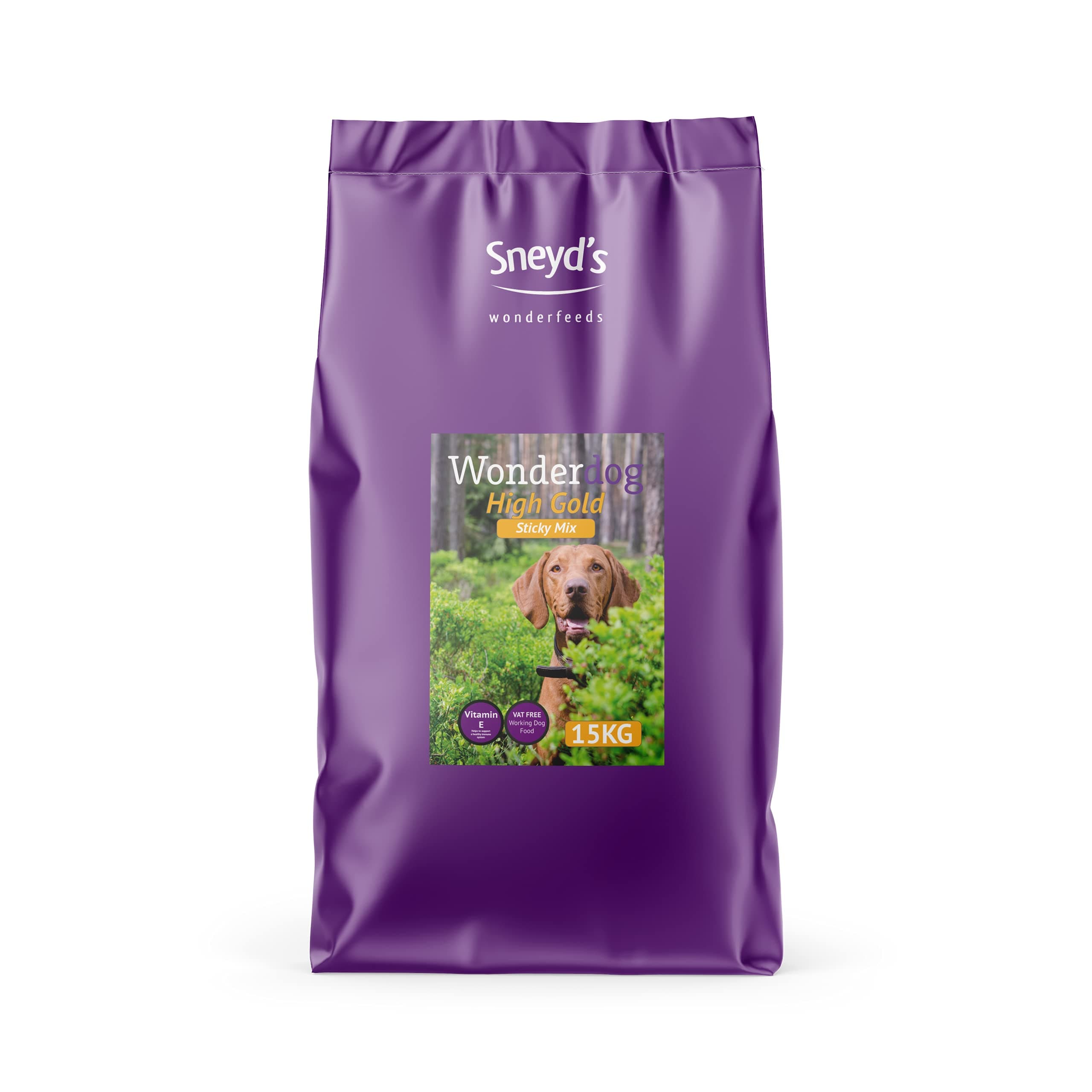 Wonderdog High Gold Working Dog Food | Chicken, Beef, Lamb & Pork | Complete Nutrition with Omega 3 & 6 | Low Protein Diet | 15 kg