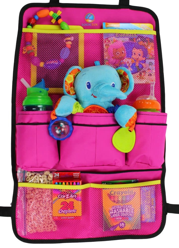 Logiclux Premium Quality Backseat Car Organizer (PINK)