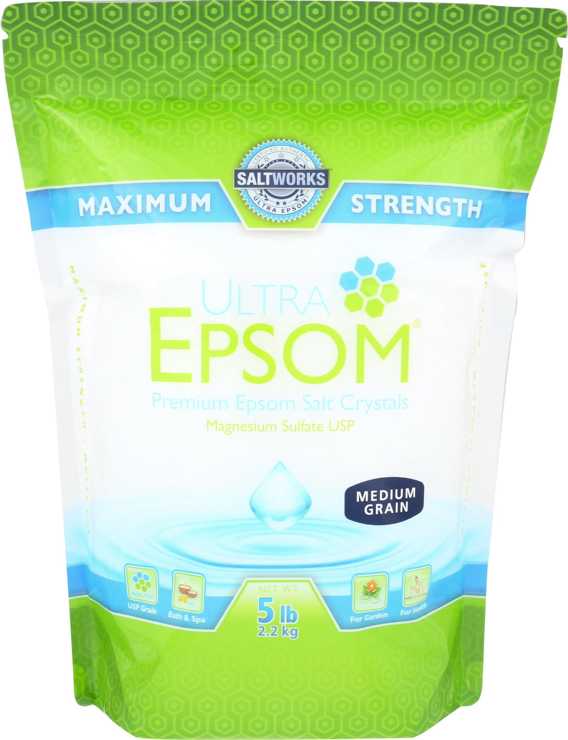 Saltworks, Bath Salt Medium, 80 Ounce