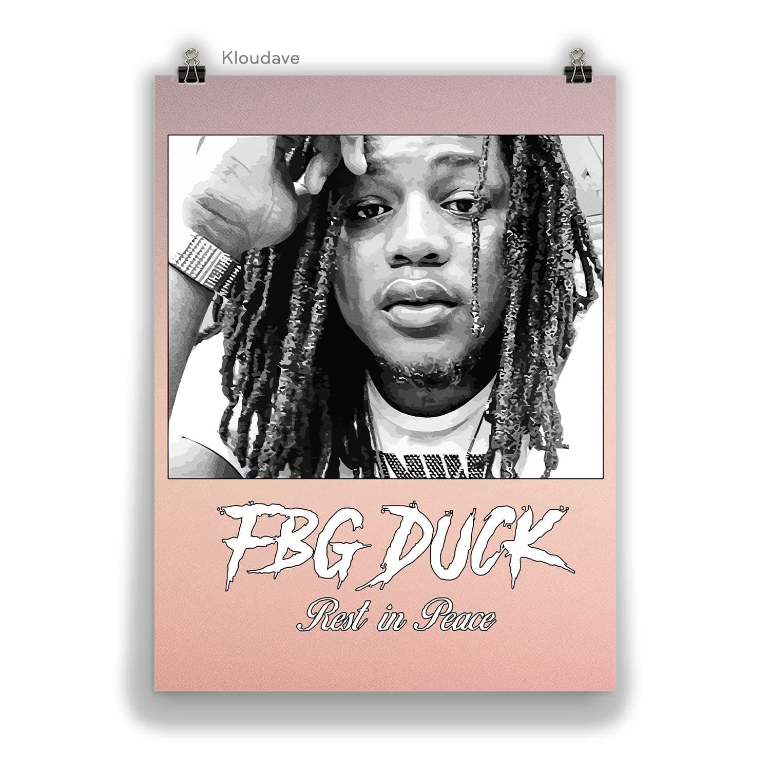 FBG Duck Poster Rapper Merch Art Wall Decoration - 001