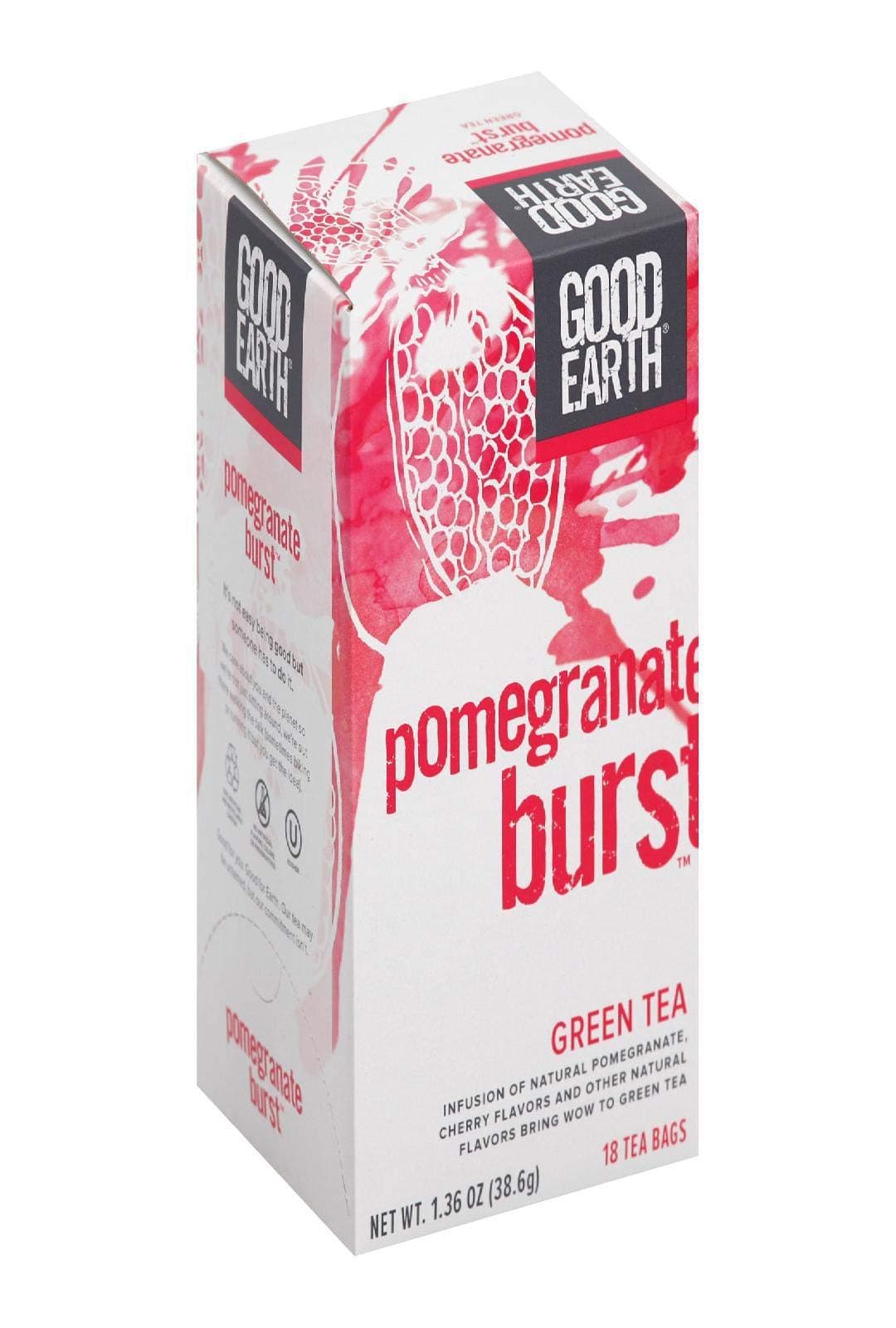 Good Earth Pomegranate Burst Green Tea, 18 Tea bags