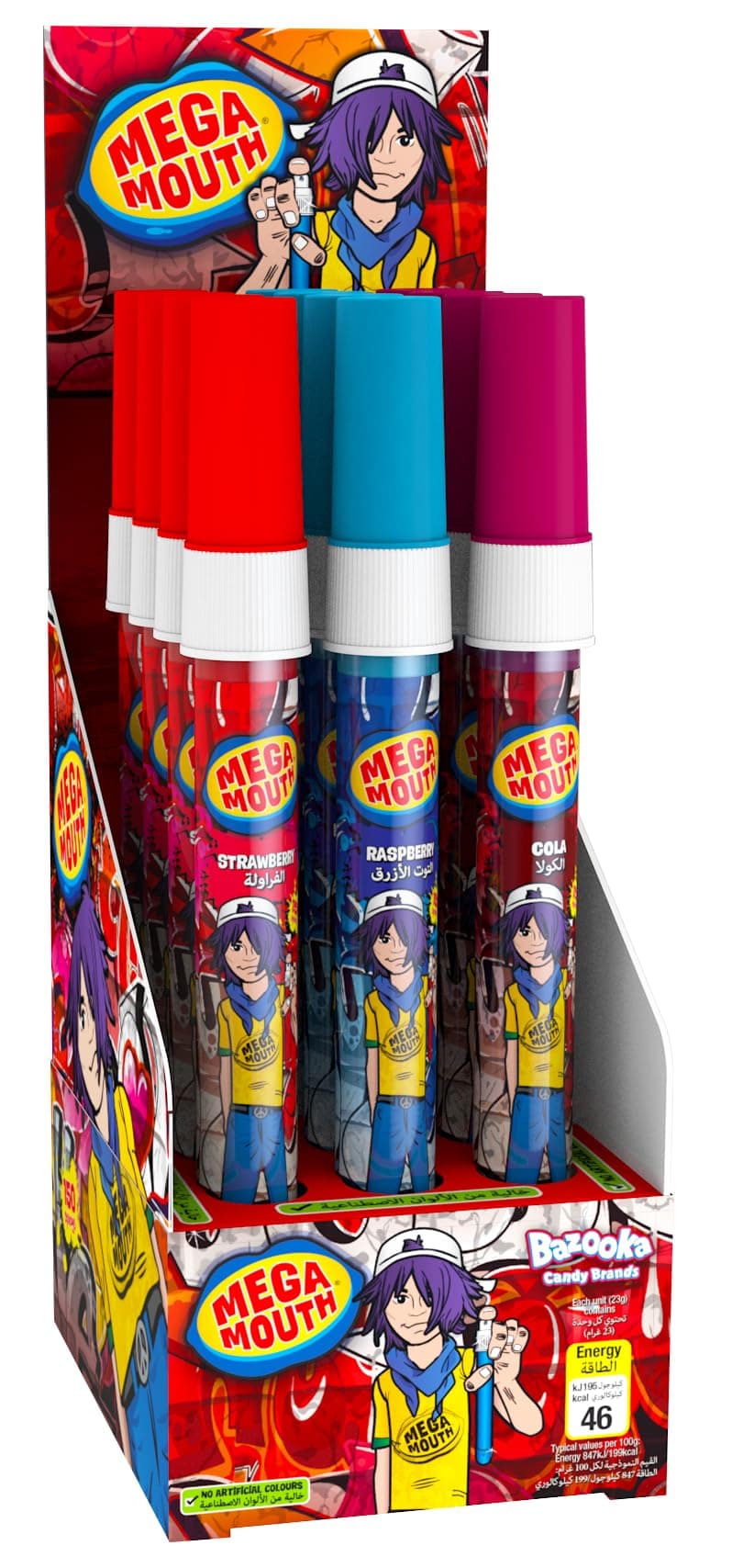 Bazooka Candy Brands MEGA MOUTH 23 gm