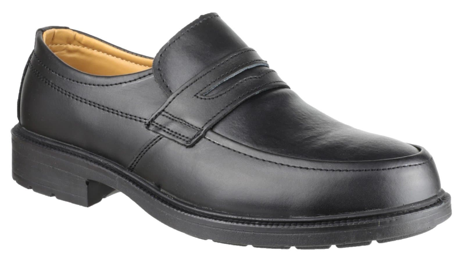 Amblers Steel FS46 Mens Slip On Safety Work Shoes Black