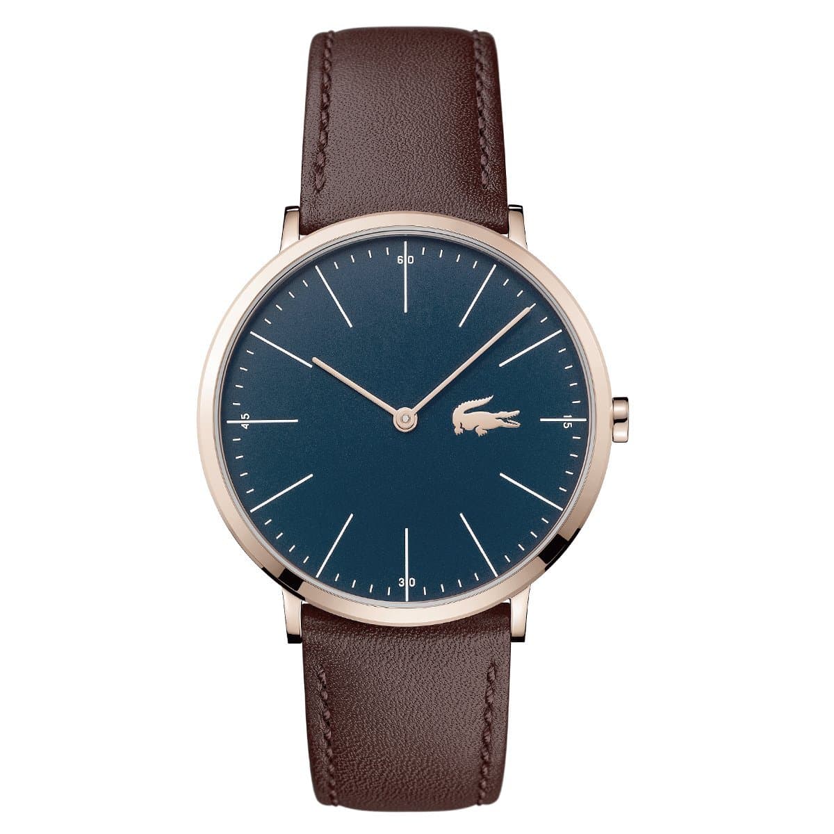 Lacoste Mens Quartz Watch, Analogue Classic Display and Leather Strap 2010871