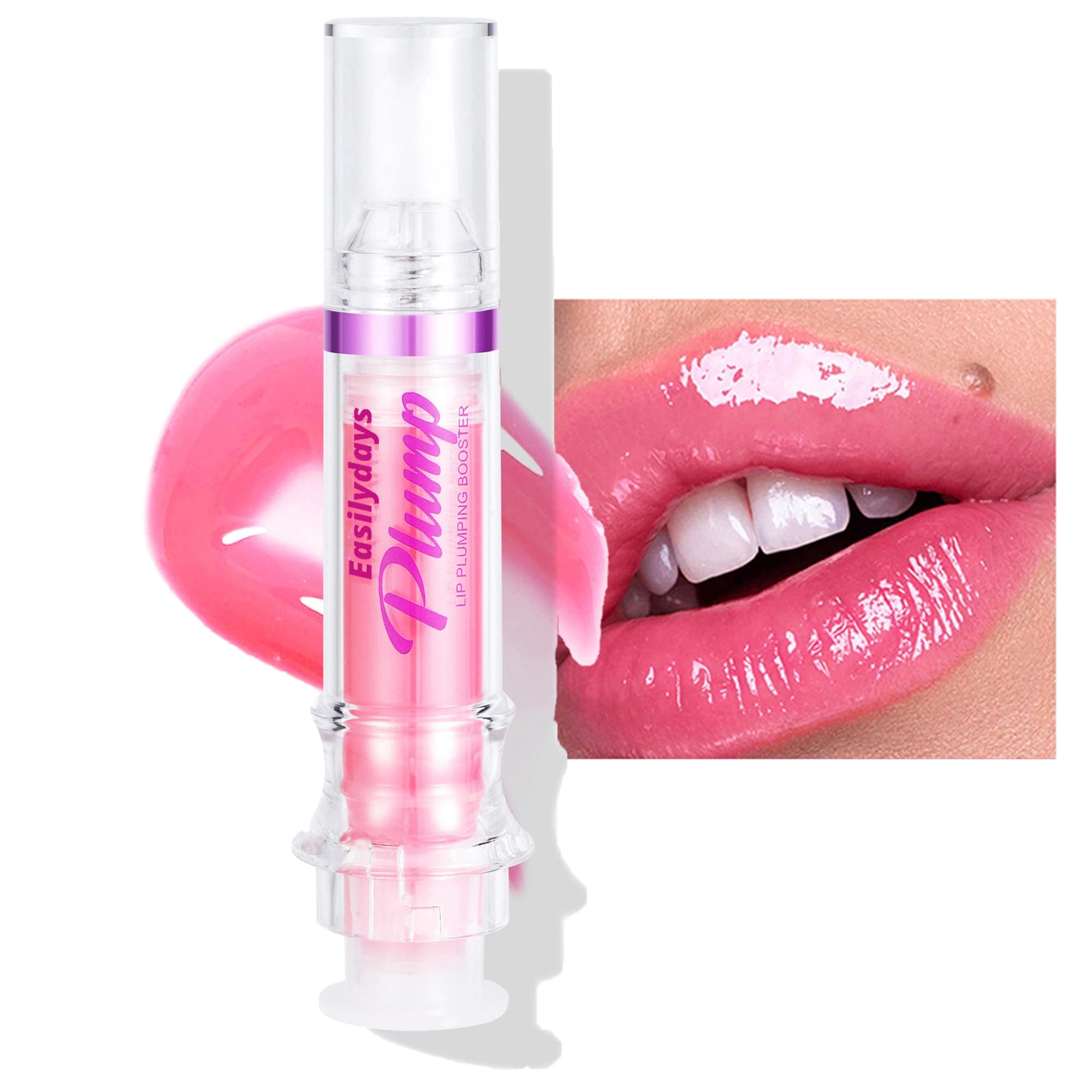 Lip Gloss Plumper Glossy Lip Lipstick, Lifter Gloss, Hydrating, Volumizes, High-Shine, Lip Plumping Lip Glass Mirror Lip Glaze Lip Makeup, Plump And Pout Lip Plumper for Women Girls