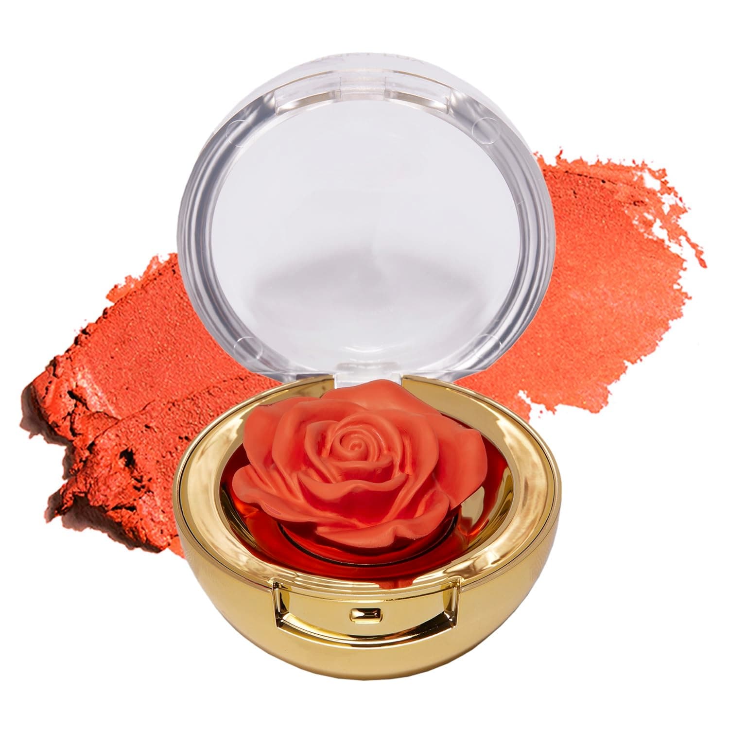 Cheeky Rose Cream Blush – High Pigment, Weightless Color for Cheeks, Effortlessly Blendable Makeup with Vitamin E, Peachy Coral, Brilliant