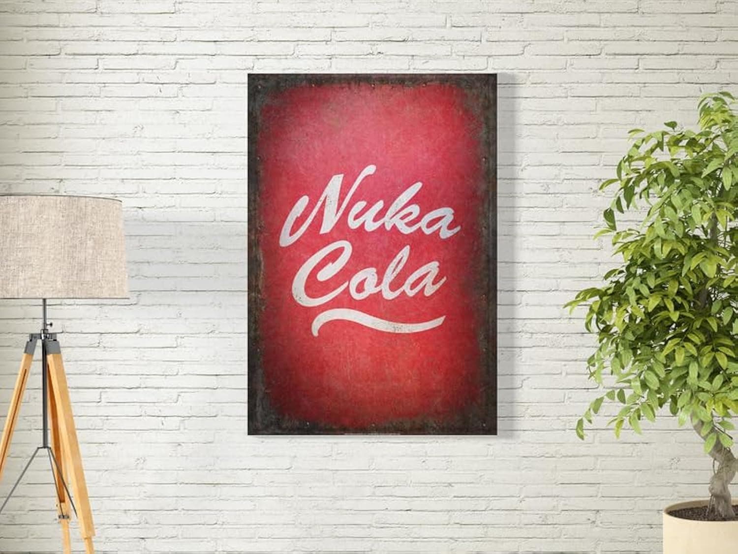 bpa Nuka Cola Logo Wall Art for Decoration easy to hang, 90x60cm, 1Pcs