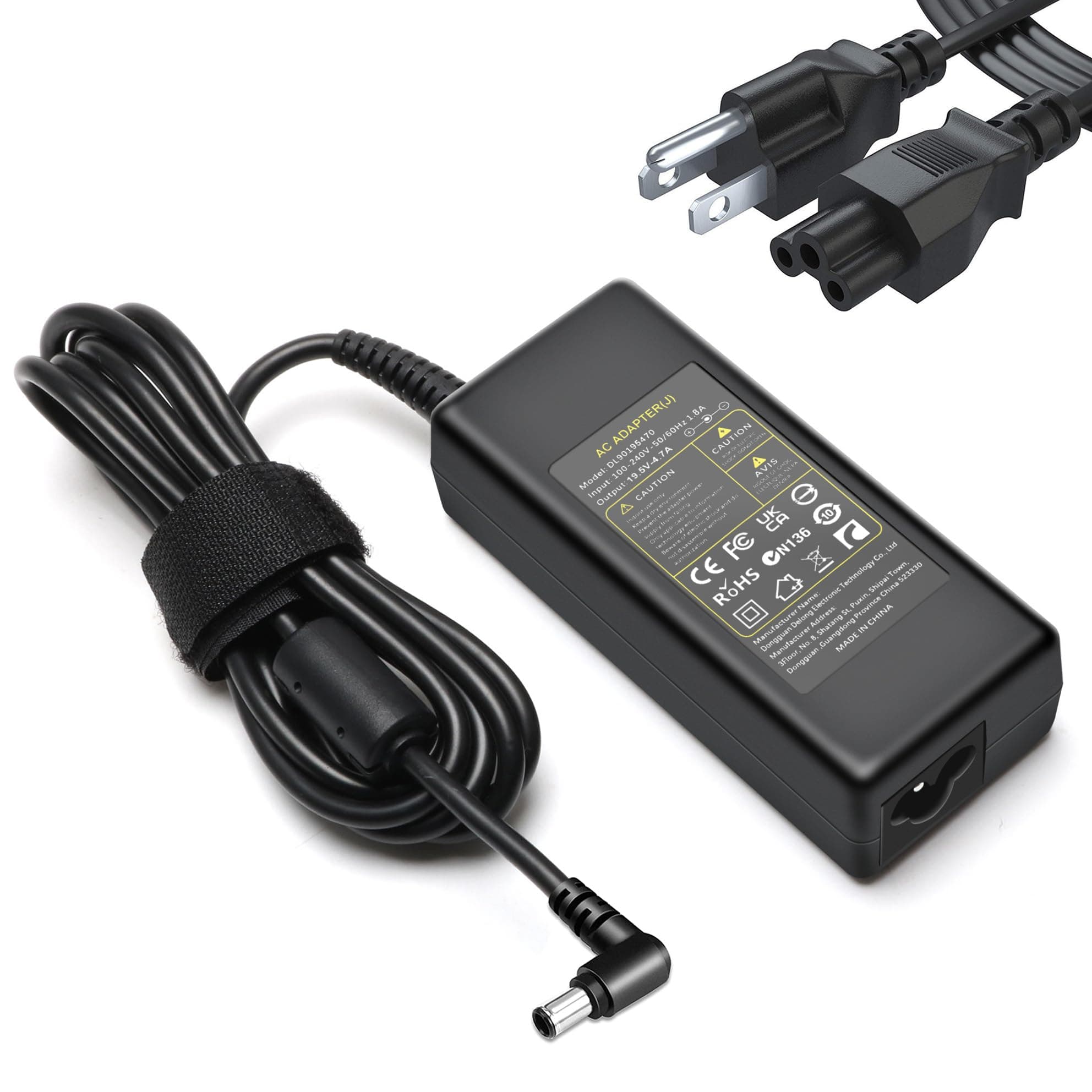 90W Laptop Charger Replacement for Sony Vaio PCG Series PCG-71913L PCG-71912L PCG-71315L PCG-71312L PCG-61315L PCG-61611L PCG-61A14L PCG-61317L PCG-81114L PCG-81115L AC Adapter Power Supply Cord