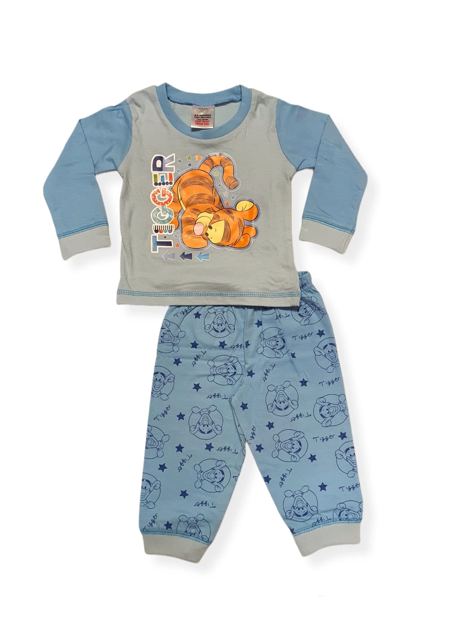 DisneyBaby Boys Tigger Pyjama Set Long Sleeve Pjs Nightwear Size 6 to 24 Months