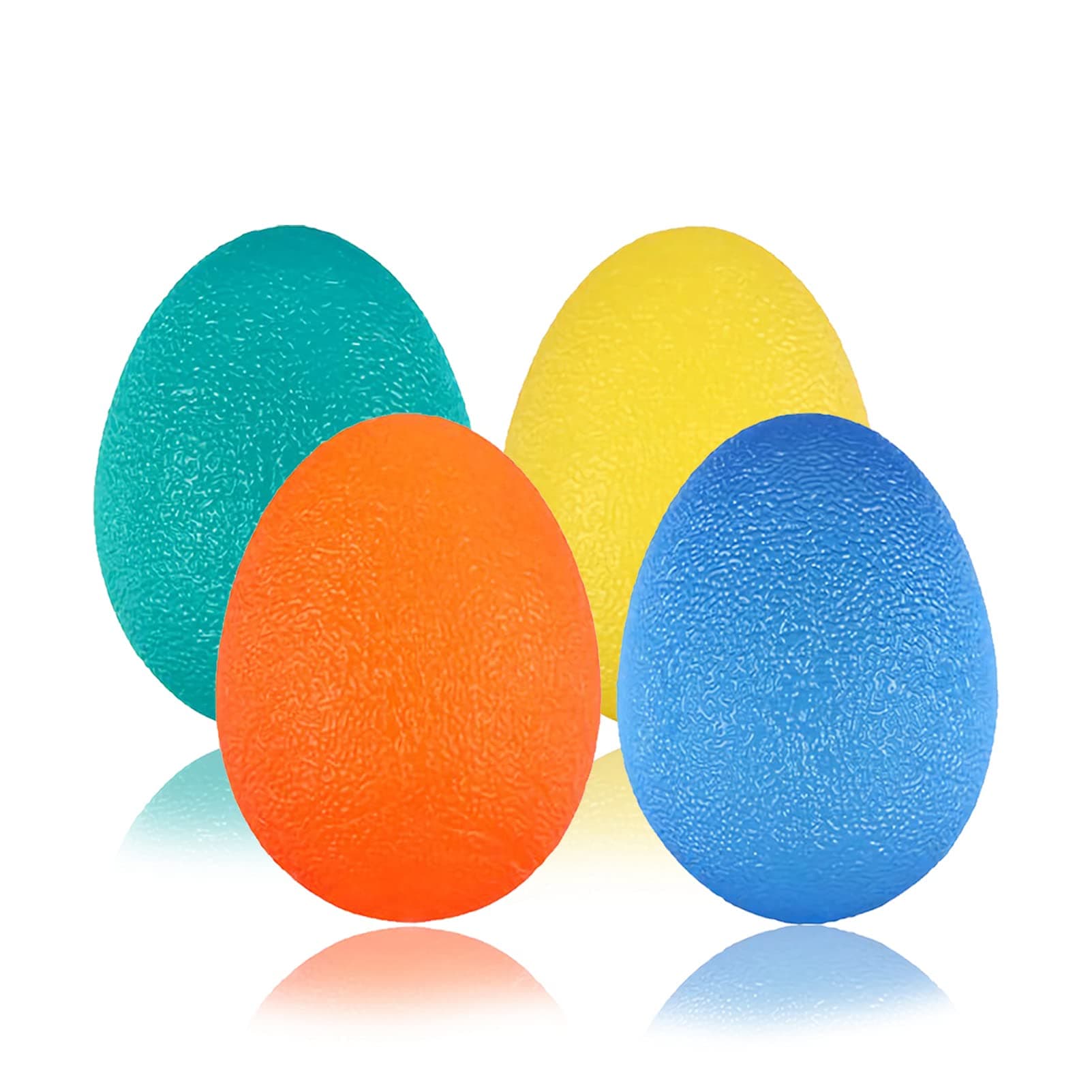 Stress Balls for Adults and Kids,Hand Strengthener Ball,Finger Wrist Arthritis Therapy Rehab Exerciser,Grip Strengthening and Stress Relief (4 Pack)