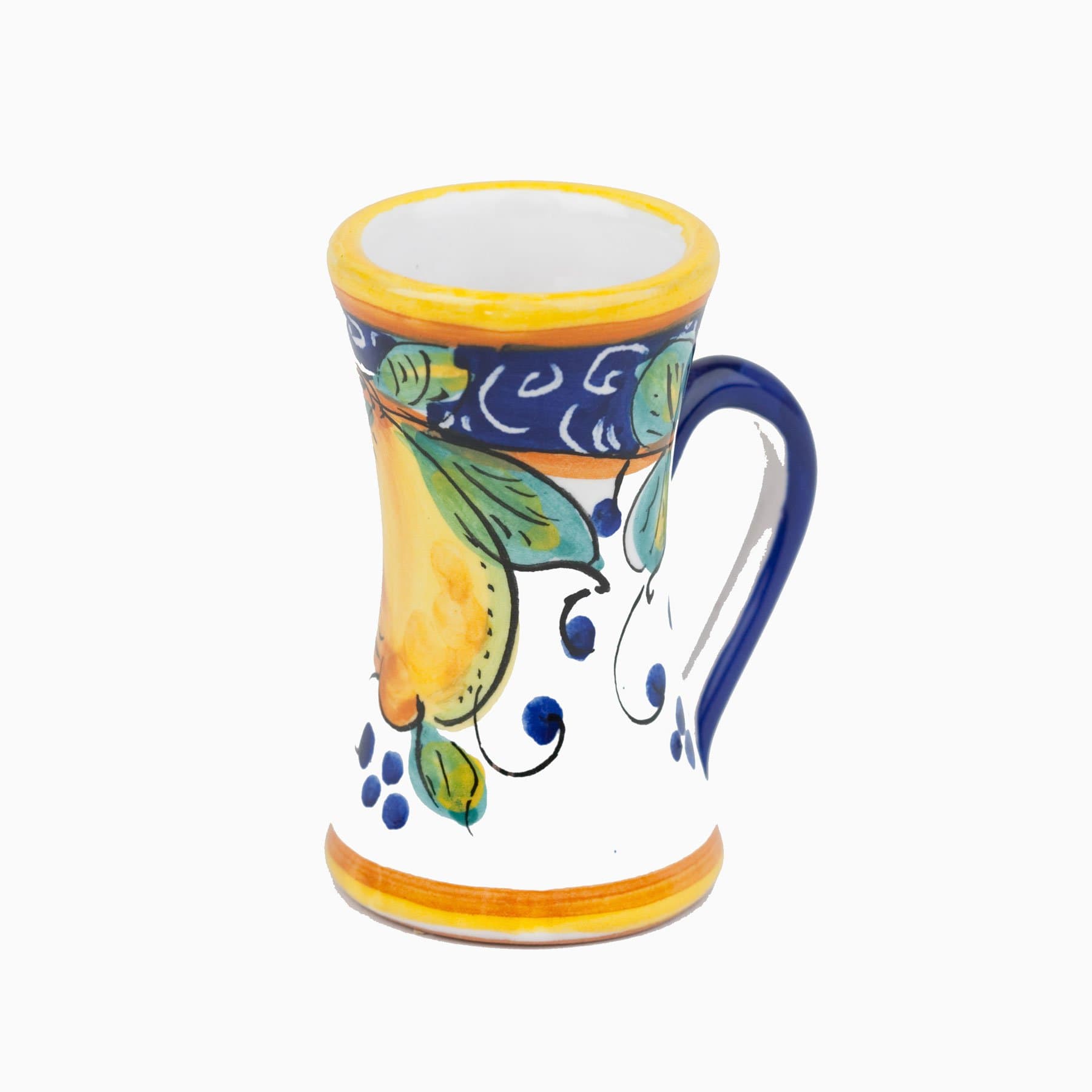 Hand Painted Alcantara Limoncello Cup From Italy
