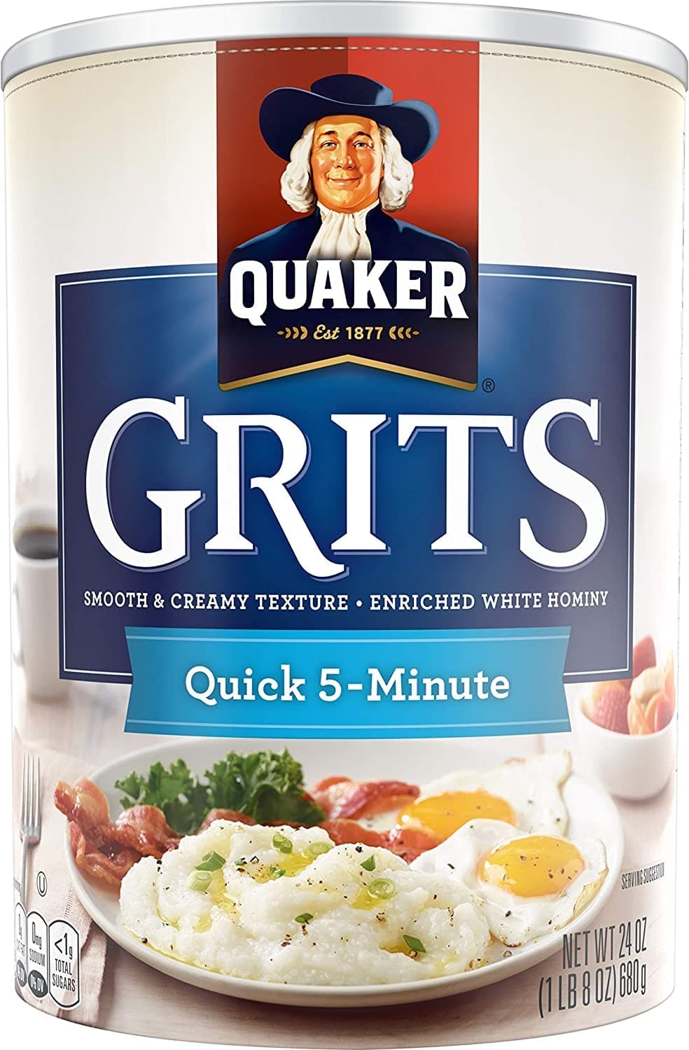 Quaker Grits - Quick 5 Minutes 24 OZ (680g)