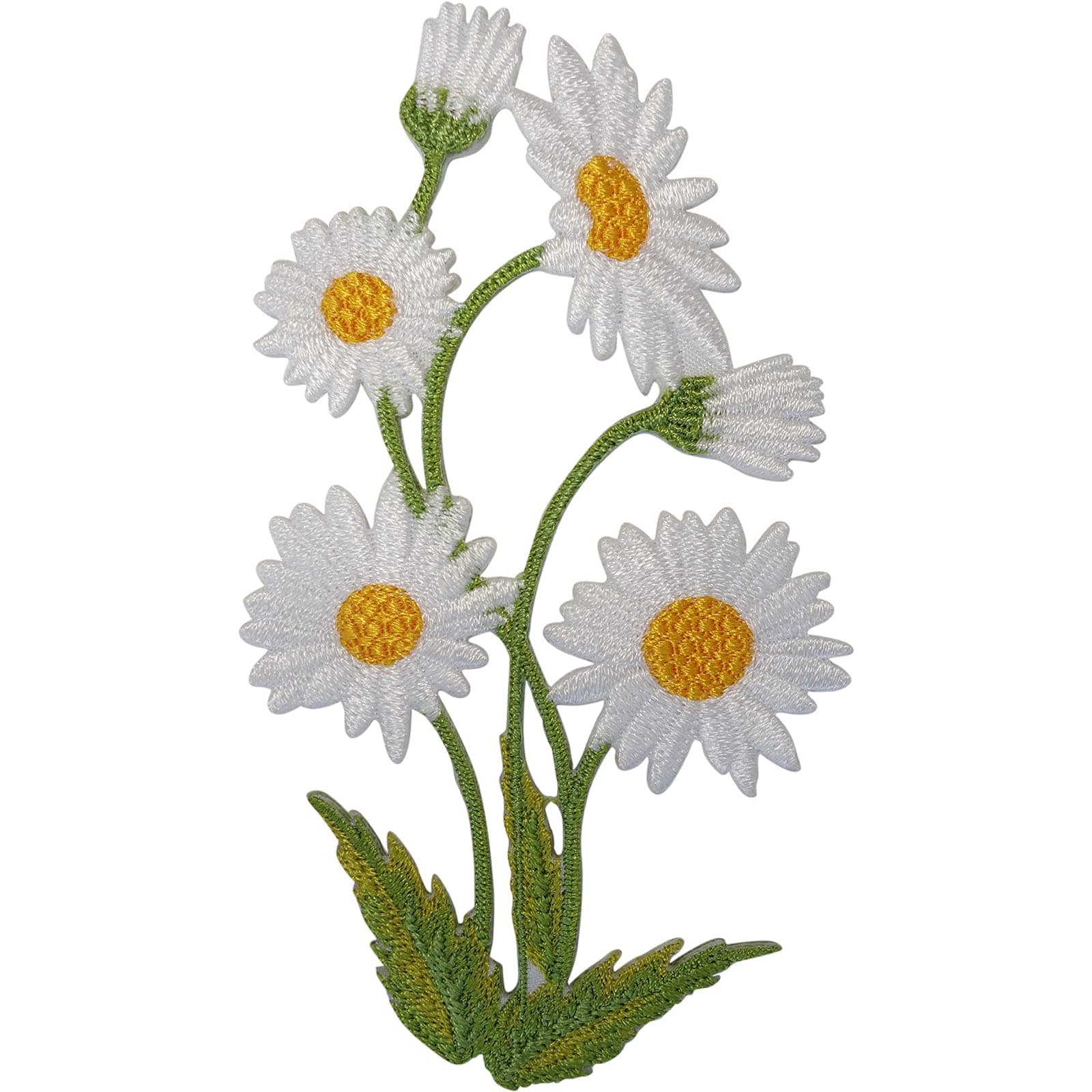 Daisy Flower Patch Iron Sew On Clothes Jeans T Shirt Dress Bag Embroidered Badge