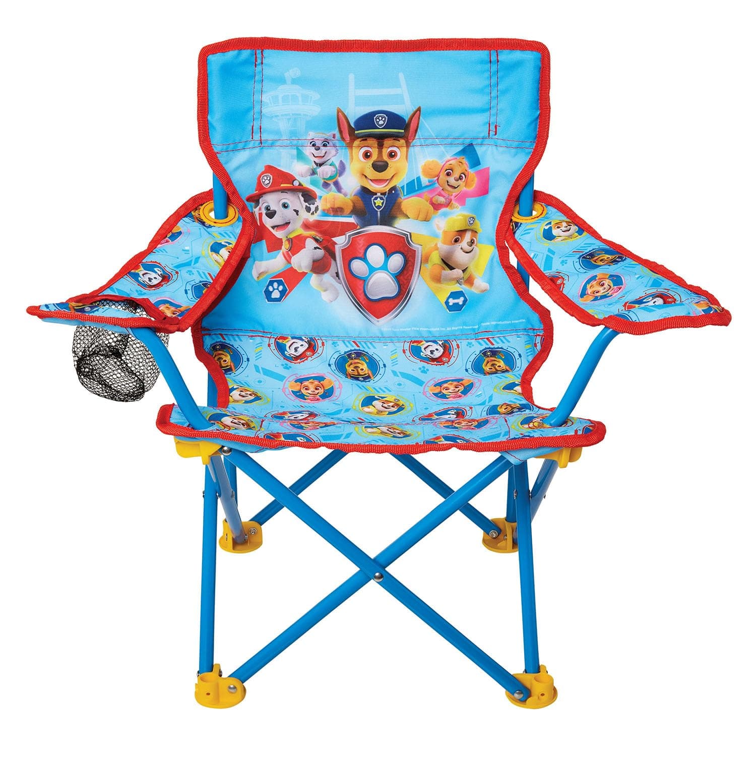 JAKKS Pacific Paw Patrol Kids Camping Chair, Camp Fold N Go Chair with Carry Bag