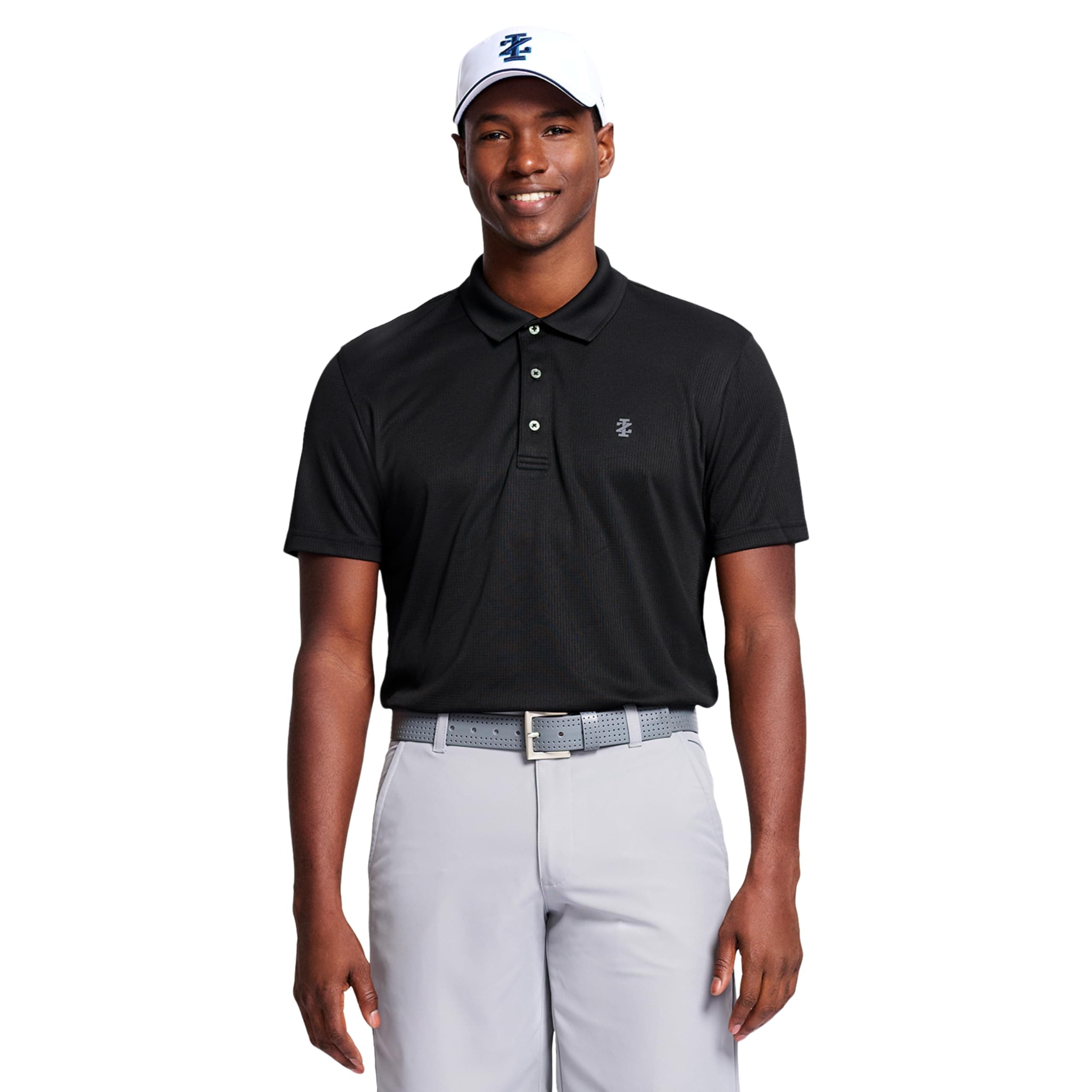 Izod Men's Short Sleeve Golf Performance Stretch Polo Shirt