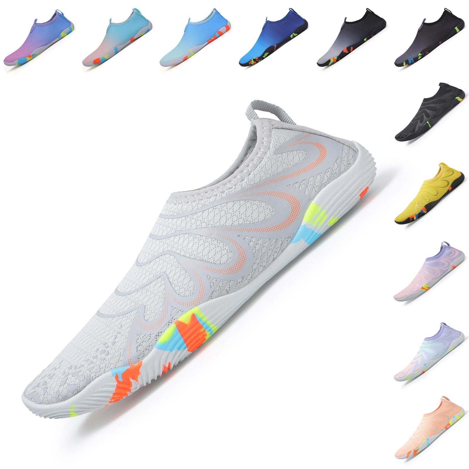 Baofular Water Shoes Women Mens Barefoot Beach Aqua Swim Shoes Quick Dry Lightweight Sea Shoes for Pool Yoga Surf Snorkeling Diving