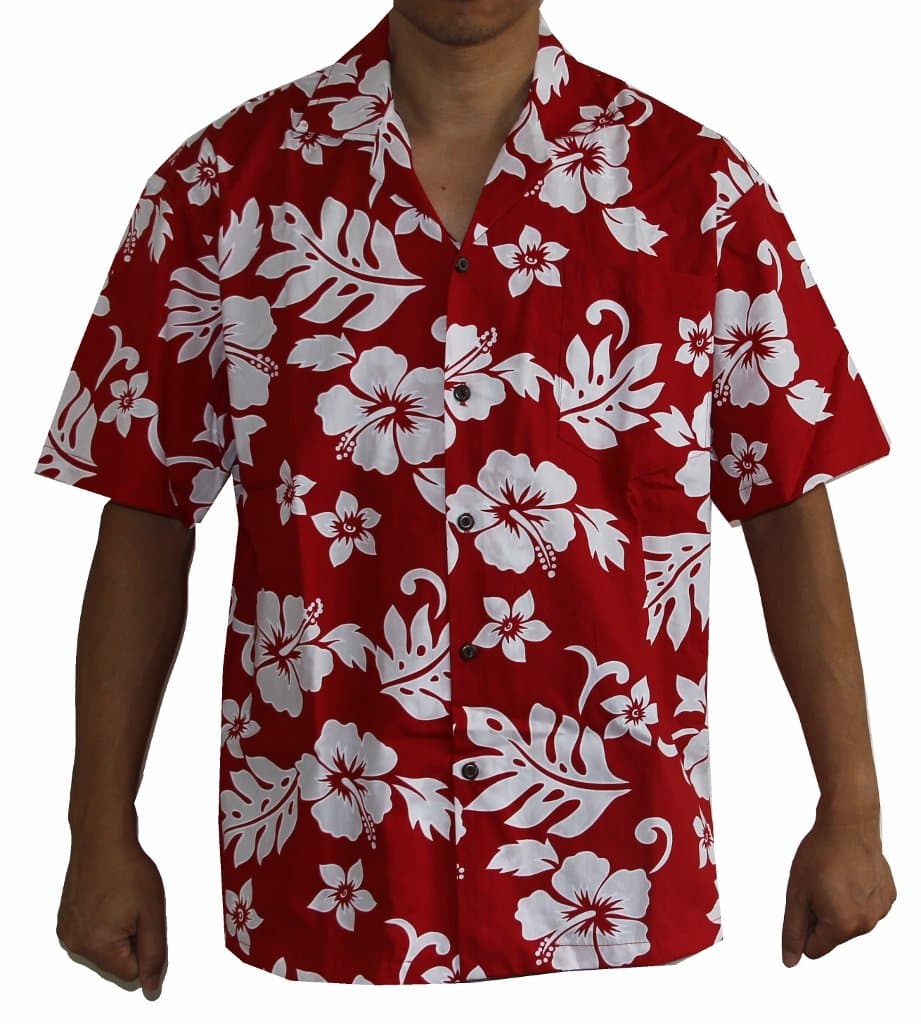 Made in Hawaii! Men's Hibiscus Flower Classic Hawaiian Shirts