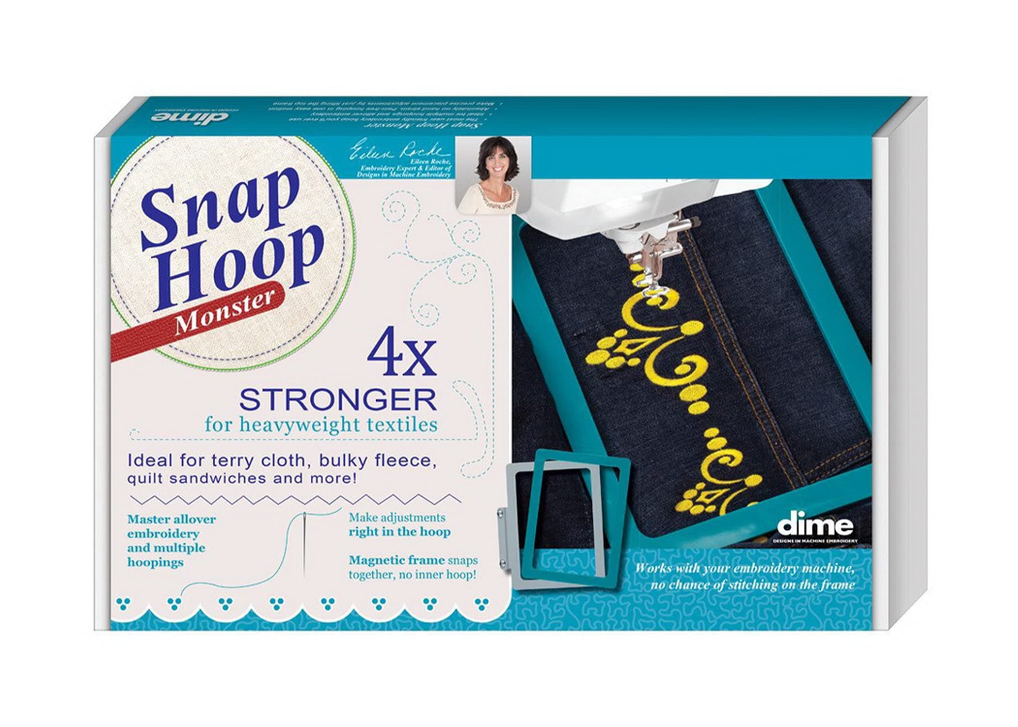 Monster Snap Hoop 6" x 10" LM8 BabyLock Brother Embroidery Machine SH00A8M Dream Weaver , Creator, Maker X Brother Duetta, Innov-is 4000 4000D 5000 6700 Quattro, Dream Machine