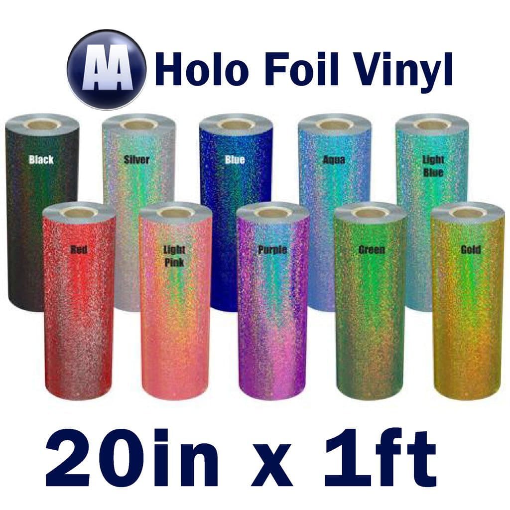 DTGmart Heat Transfer Holographic Foil Vinyl for Textile 19" x Foot